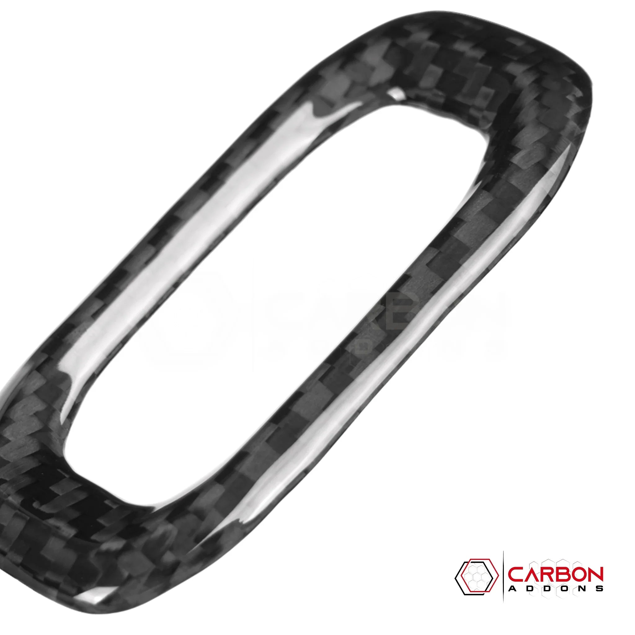 Jeep Gladiator JT & Wrangler JL Door Lock Switch Frame Trim Cover – Real Dry Carbon Fiber (Glossy or Matte) 2020–Current