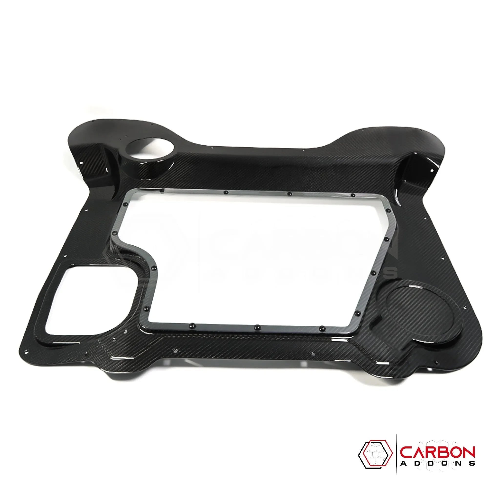 C8 Corvette Convertible (HTC) Carbon Fiber Engine Bay Cover w/ Glass Window | Direct Replacement (2020–2027)