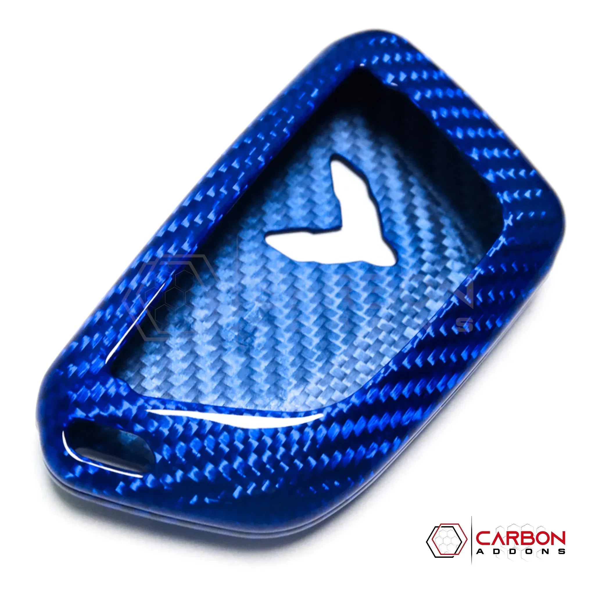 C8 Corvette Real Carbon Fiber Key Fob Cover | Black, Red, Blue & Forged Carbon (2020–2026)