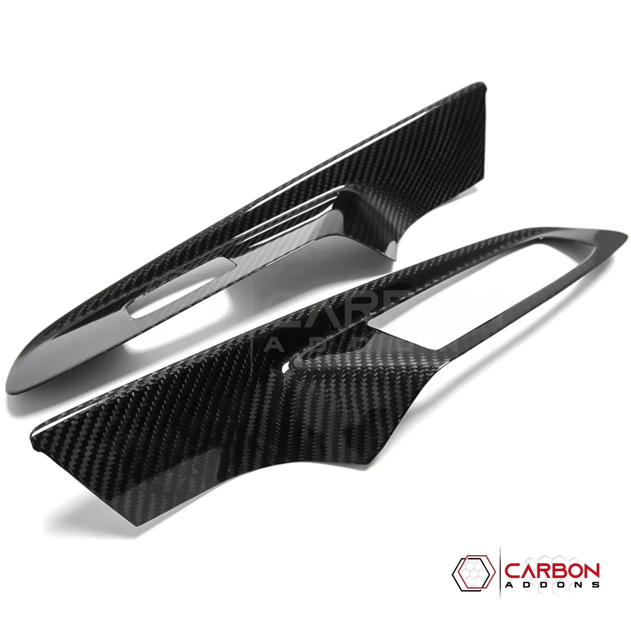C8 Corvette Real Carbon Fiber Window Switch Trim Covers | Interior Upgrade (2020–2027)