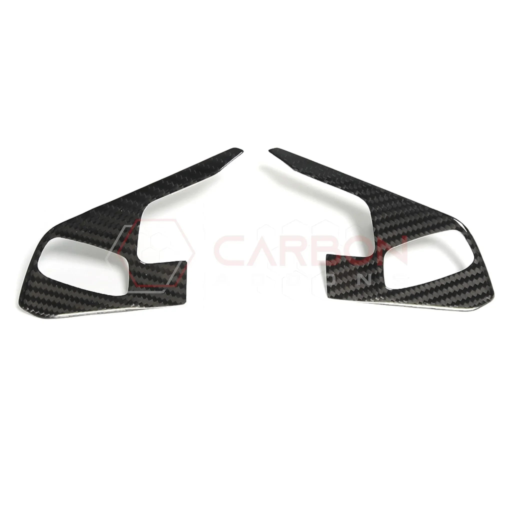 C8 Corvette Real Carbon Fiber Steering Wheel Button Trim Covers | Interior Upgrade (2020–2027)
