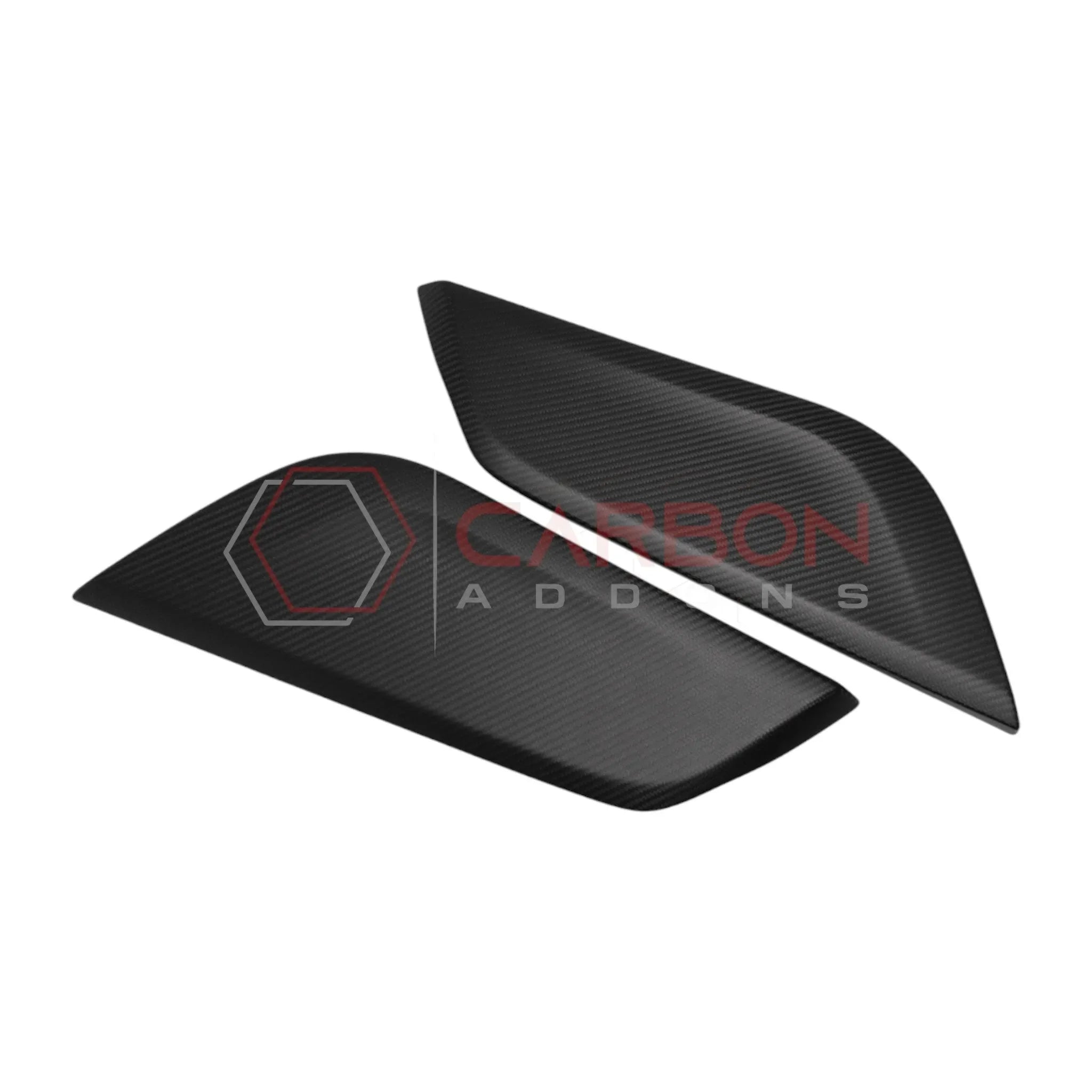 Real Carbon Fiber Center Console Side Trim Covers for 2024+ Ford Mustang