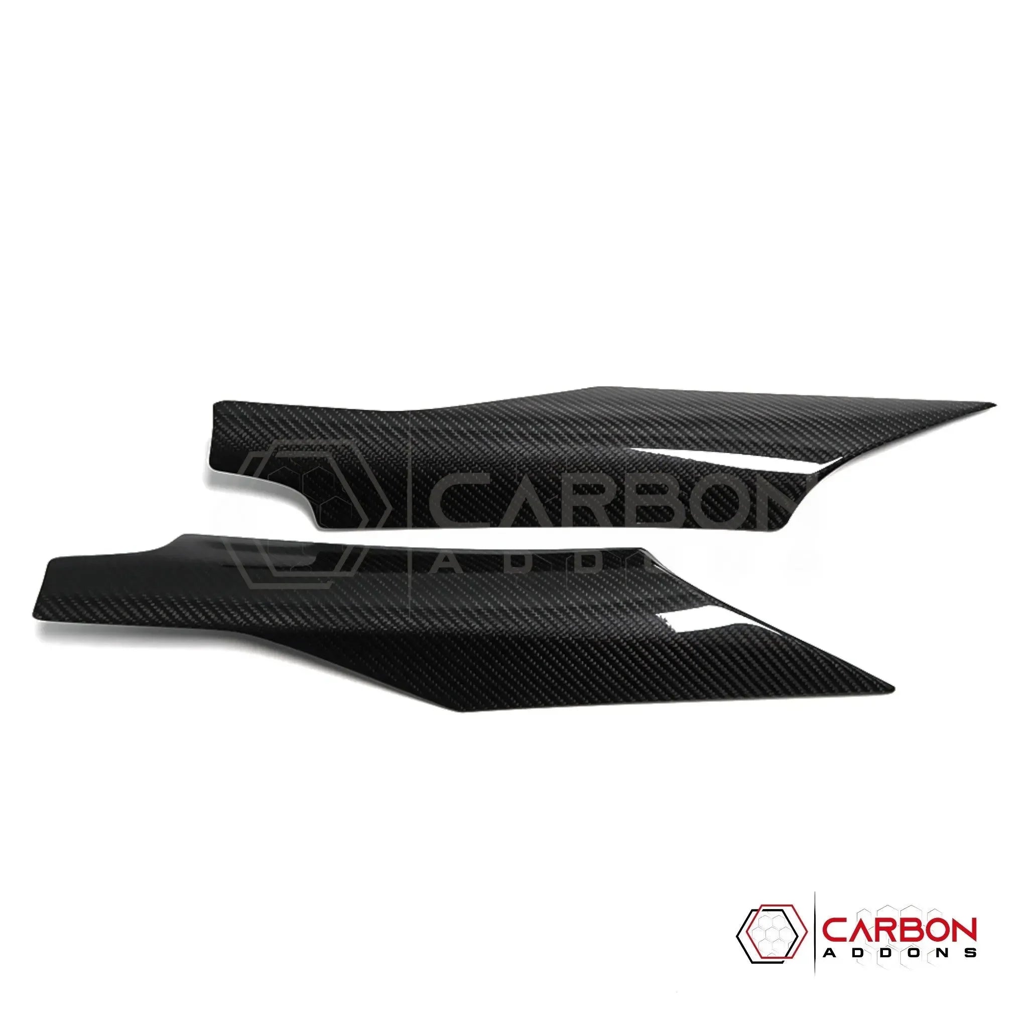 C8 Corvette Real Carbon Fiber Door Speaker Upper Trim Covers | Interior Upgrade (2020–2025)