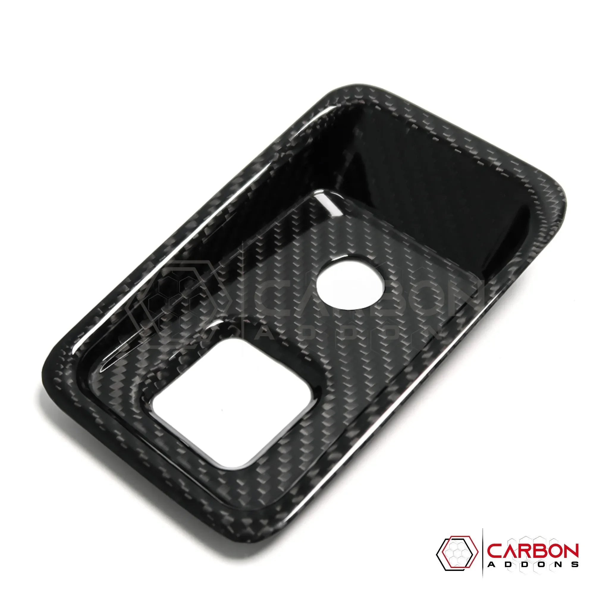 C8 Corvette Carbon Fiber Parking Brake / HUD Button Control Trim Cover (2020–2027)