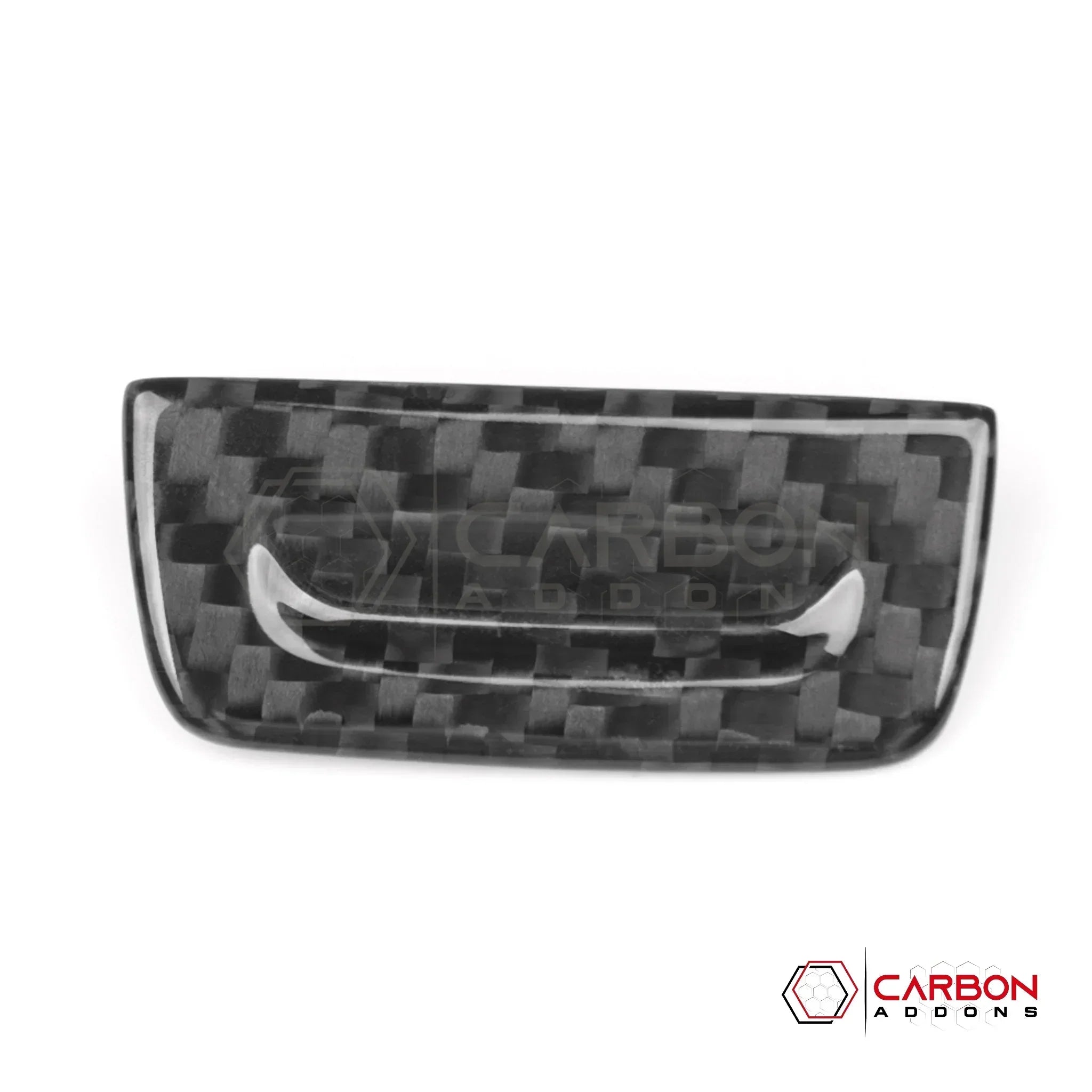 C8 Corvette Glove Box Switch Cover – Real Dry Carbon Fiber (Stingray / Z06 / E-Ray / ZR1, 2020-2027)