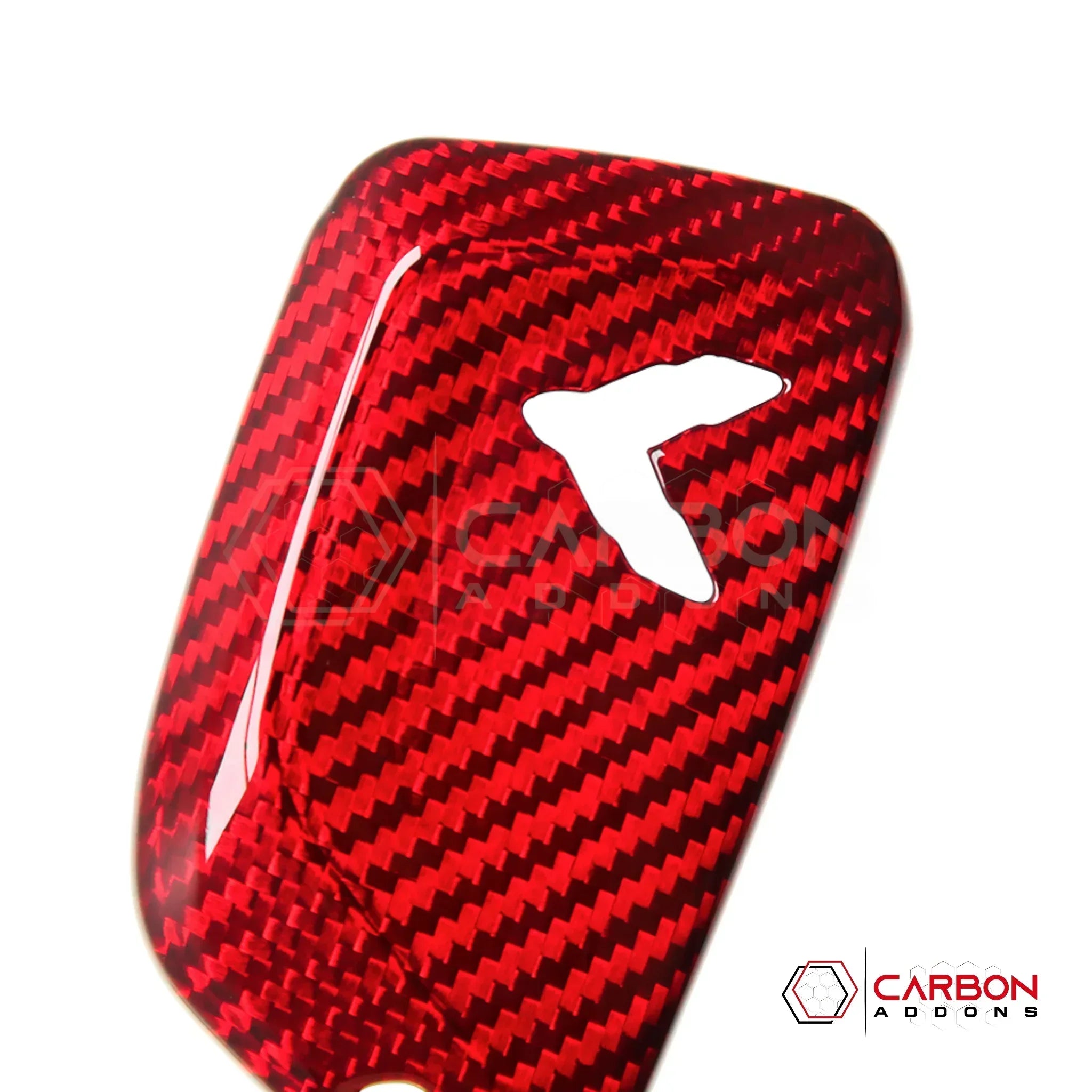 C8 Corvette Real Carbon Fiber Key Fob Cover | Black, Red, Blue & Forged Carbon (2020–2026)