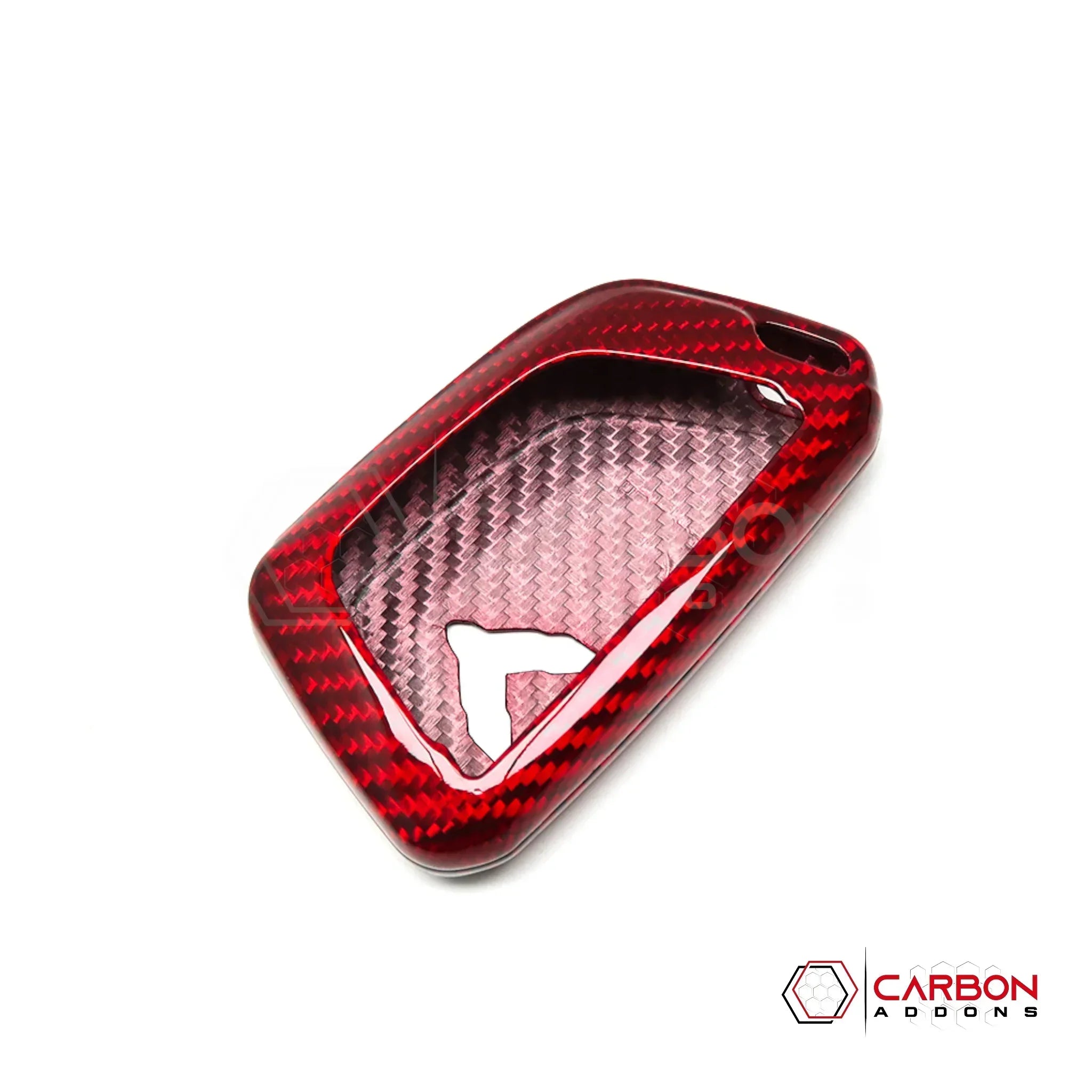 C8 Corvette Real Carbon Fiber Key Fob Cover | Black, Red, Blue & Forged Carbon (2020–2026)