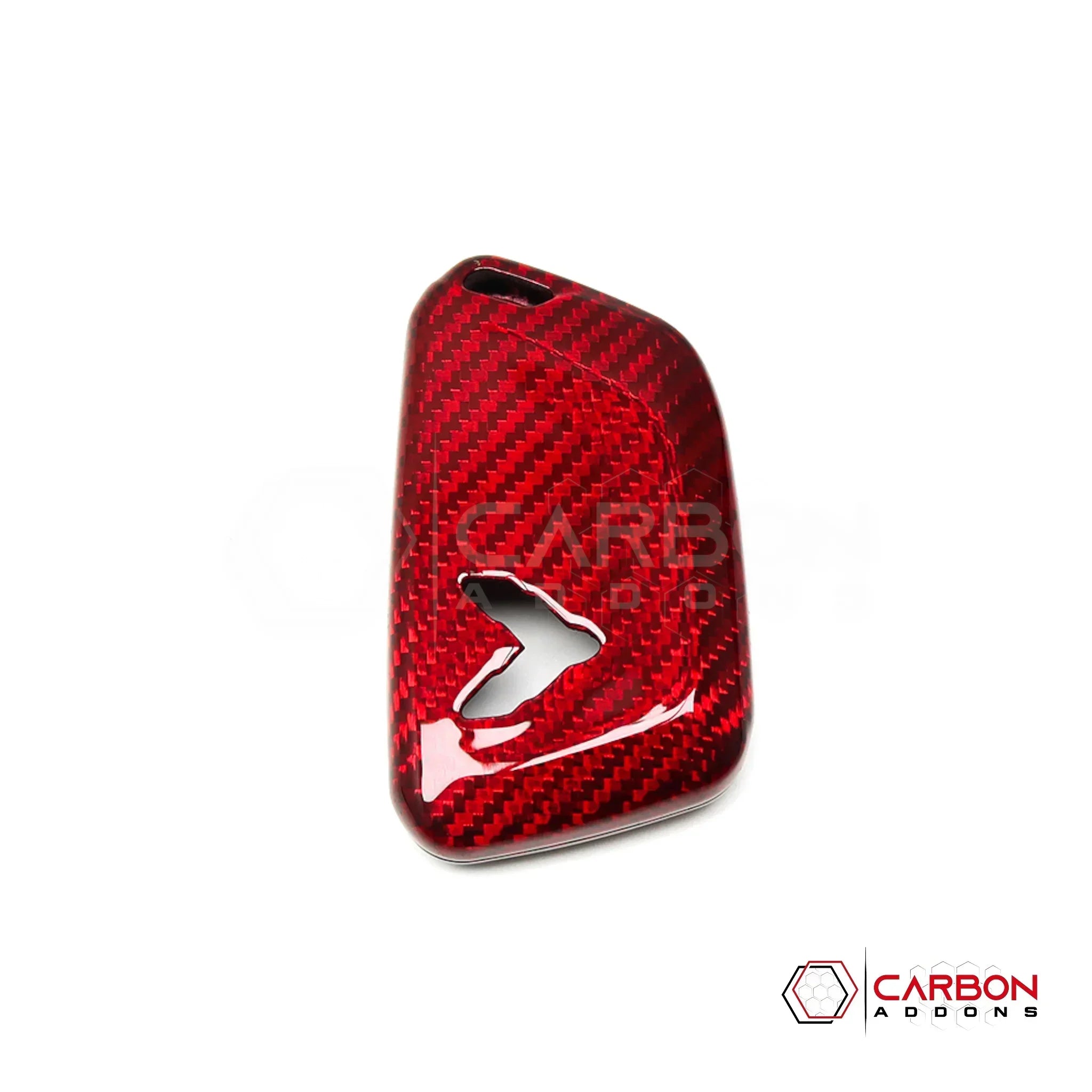 C8 Corvette Real Carbon Fiber Key Fob Cover | Black, Red, Blue & Forged Carbon (2020–2026)