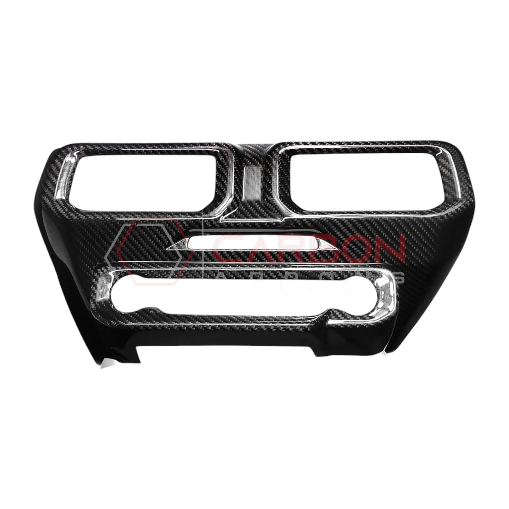 Real Carbon Fiber Center Dashboard A/C Vent Trim Cover for 2024+ Ford Mustang