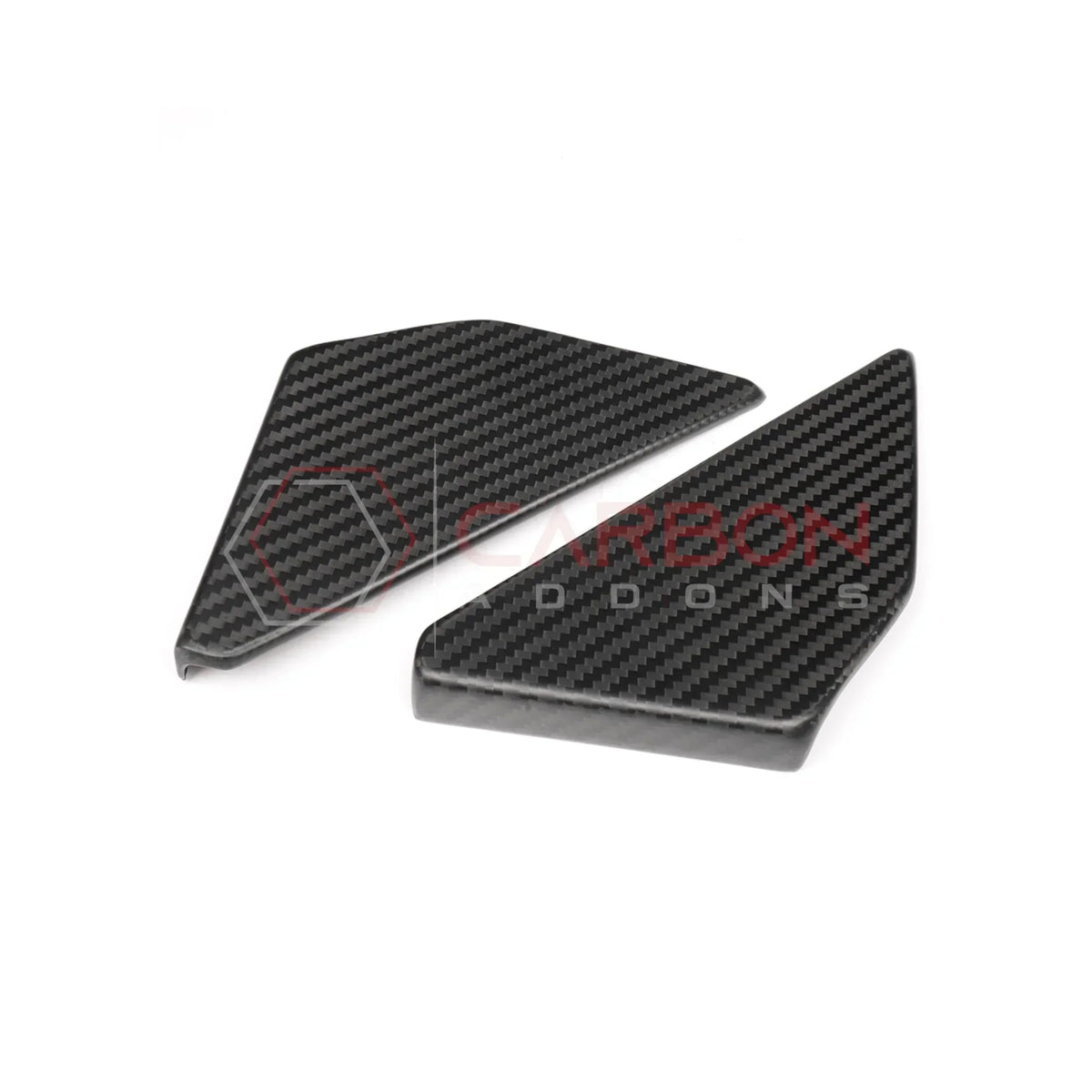Real Carbon Fiber Rear Door Window Triangle Trim Covers For 2021–2025 Ford Bronco
