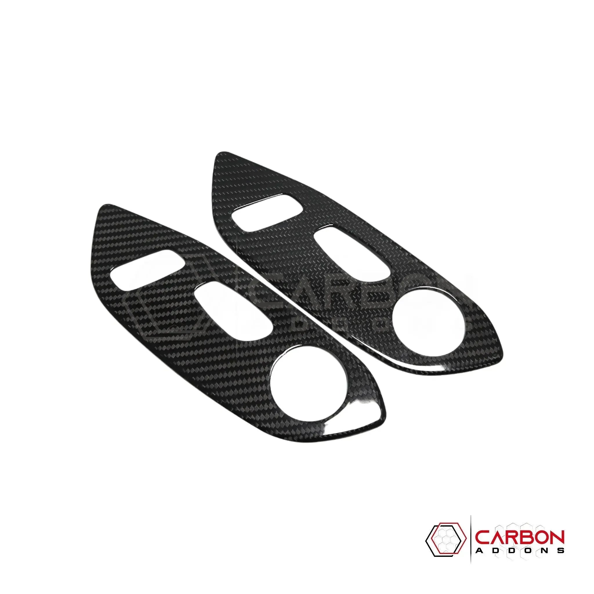 C8 Corvette Real Carbon Fiber Seat Control Adjuster Trim Covers | Interior Upgrade (2020–2027)