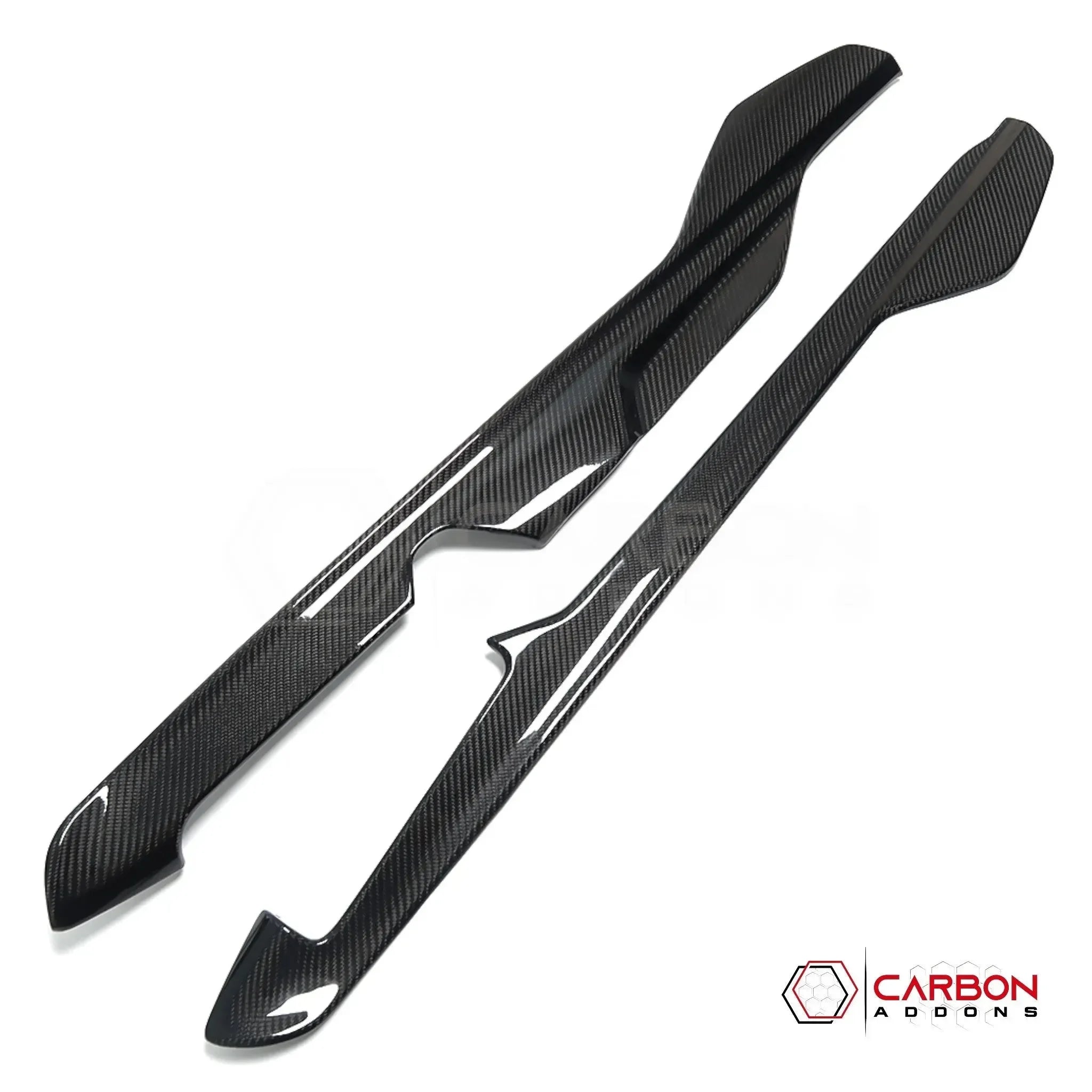 C8 Corvette Real Dry Carbon Fiber Center Console Lower Trim Covers | Interior Upgrade (2020-2027)