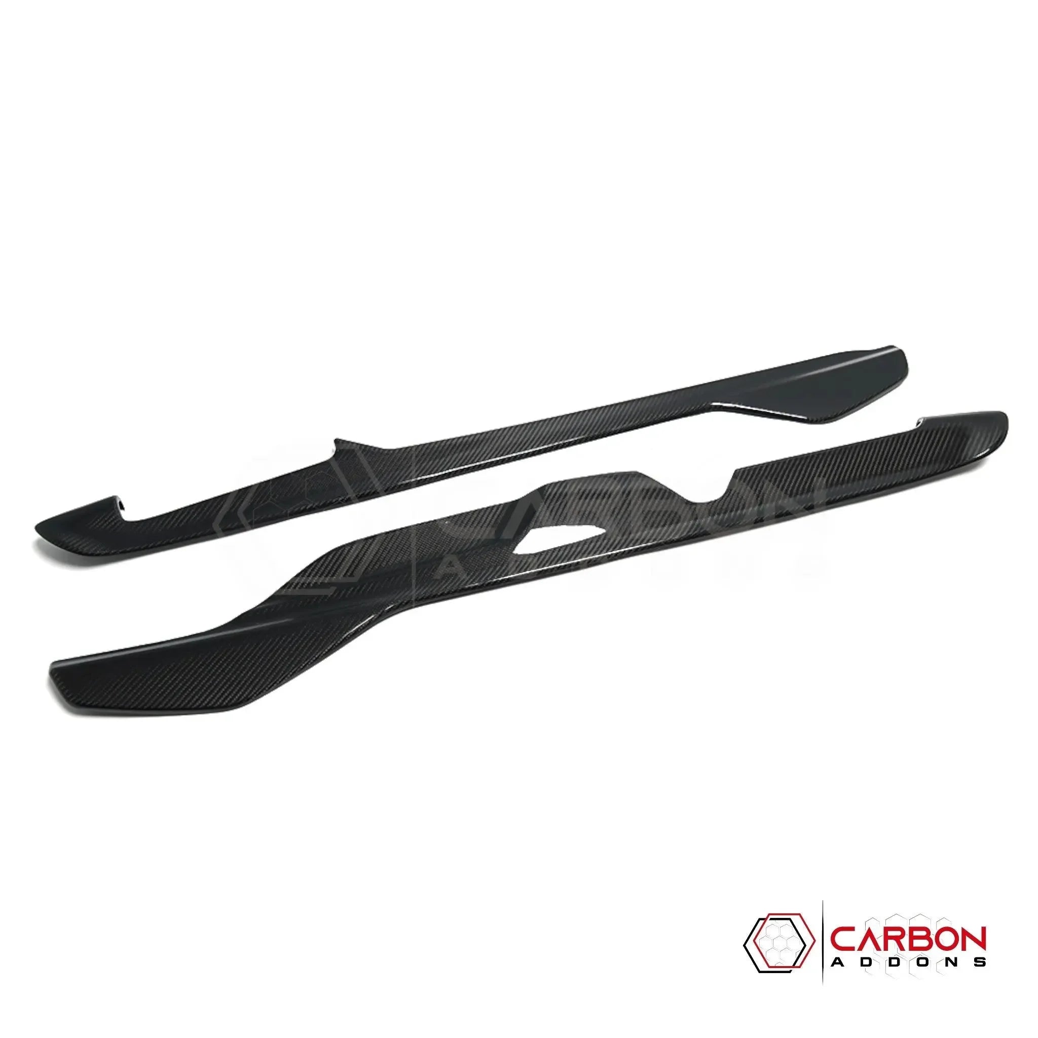 C8 Corvette Real Dry Carbon Fiber Center Console Lower Trim Covers | Interior Upgrade (2020-2027)