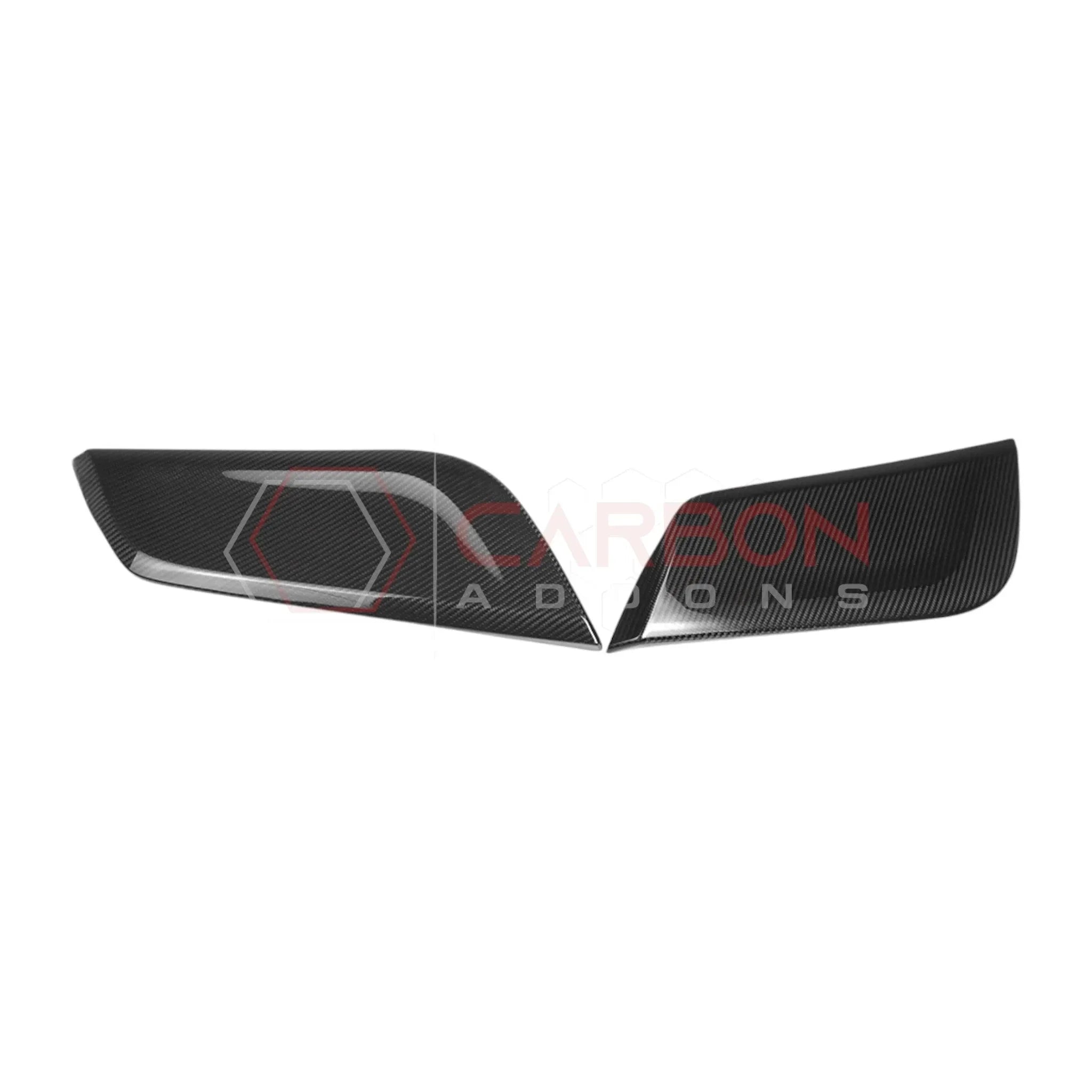 Real Carbon Fiber Center Console Side Trim Covers for 2024+ Ford Mustang