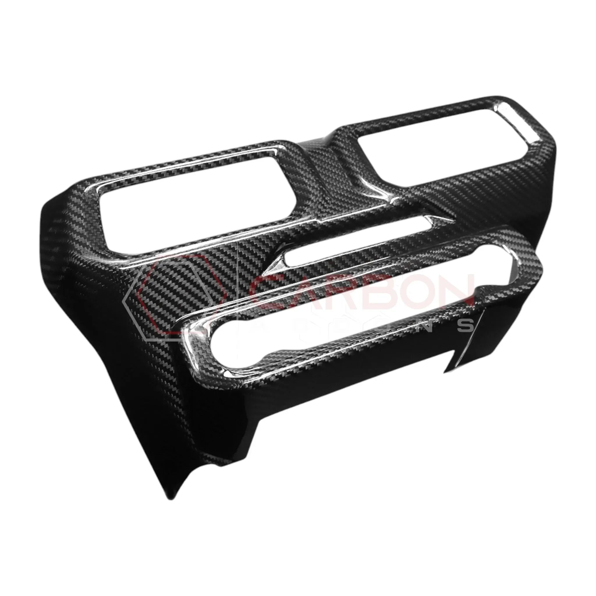Real Carbon Fiber Center Dashboard A/C Vent Trim Cover for 2024+ Ford Mustang
