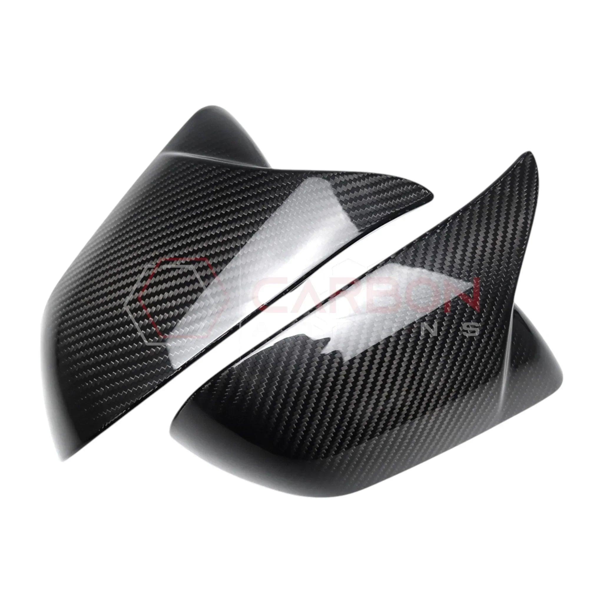 Exterior Carbon Fiber M Style Mirror Covers For Mustang 2015-2023