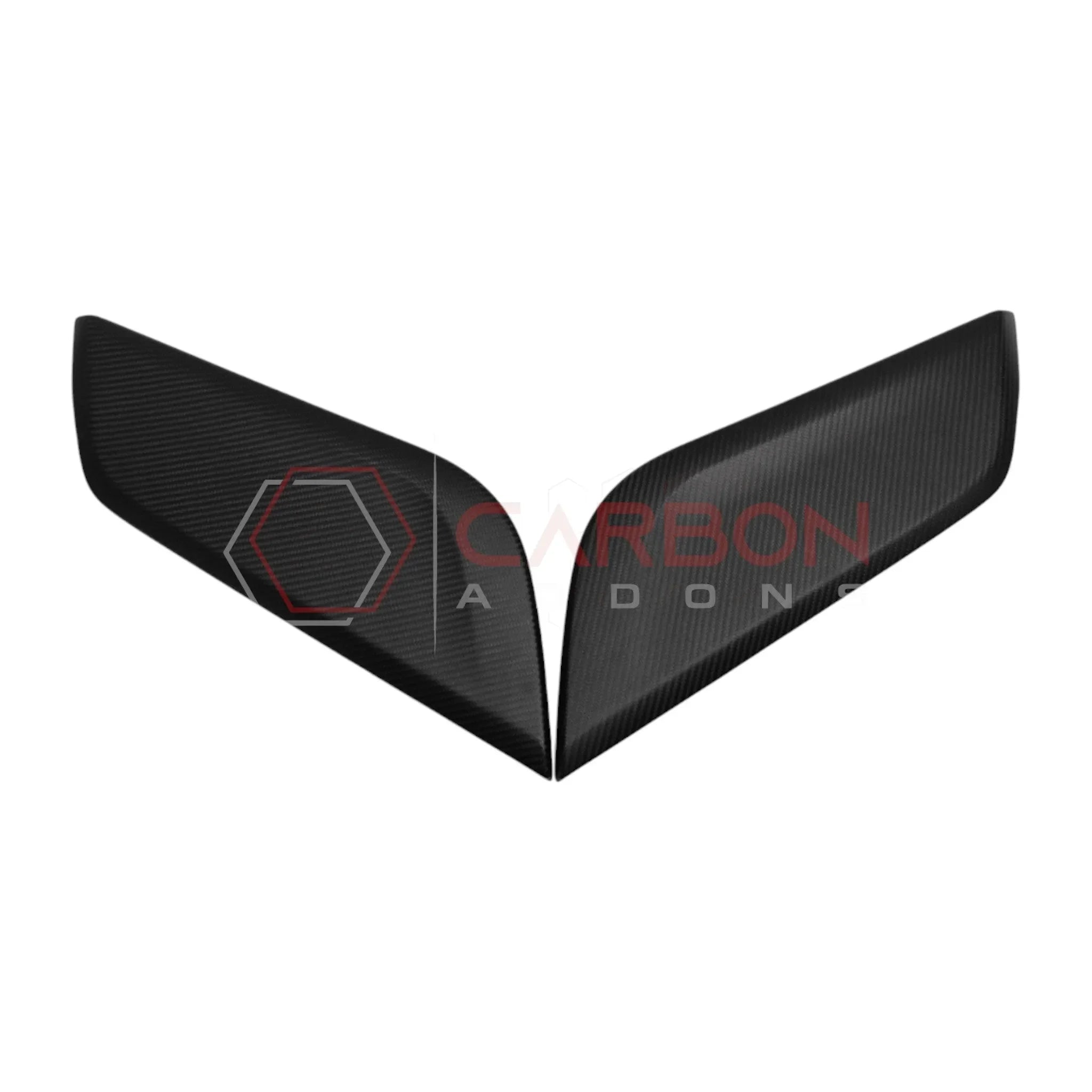 Real Carbon Fiber Center Console Side Trim Covers for 2024+ Ford Mustang