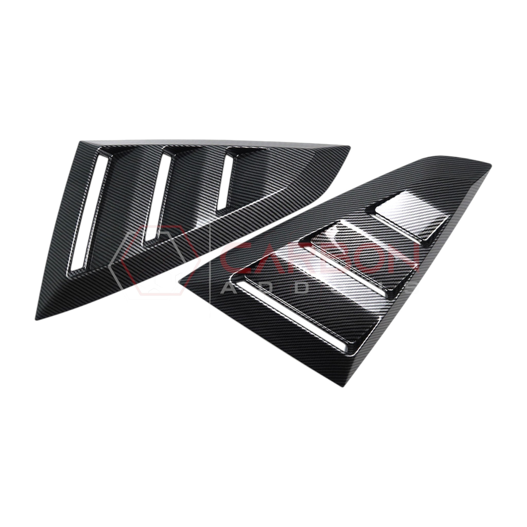 2024+ S650 Mustang Rear Quarter Window Louvers - ABS Plastic