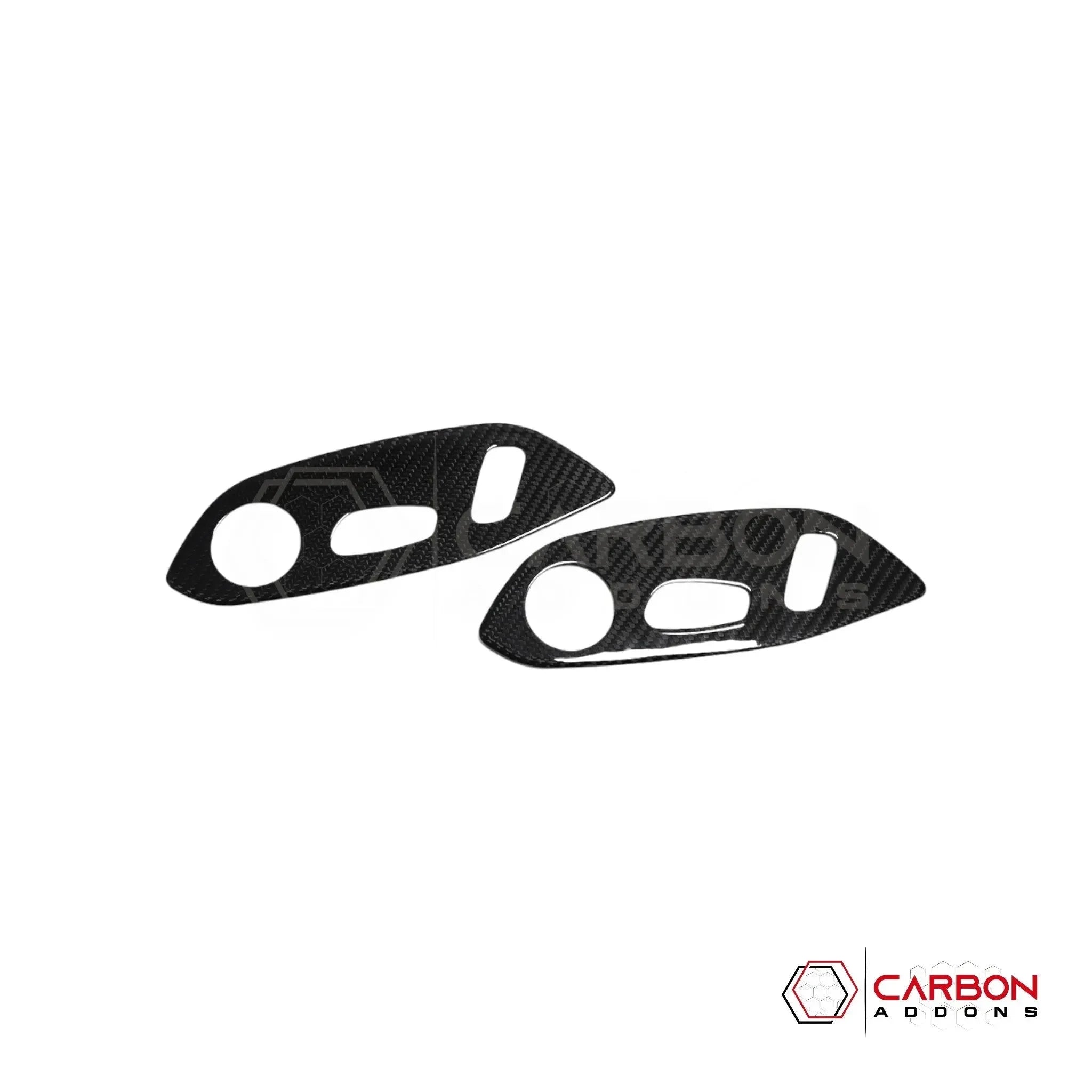 C8 Corvette Real Carbon Fiber Seat Control Adjuster Trim Covers | Interior Upgrade (2020–2027)