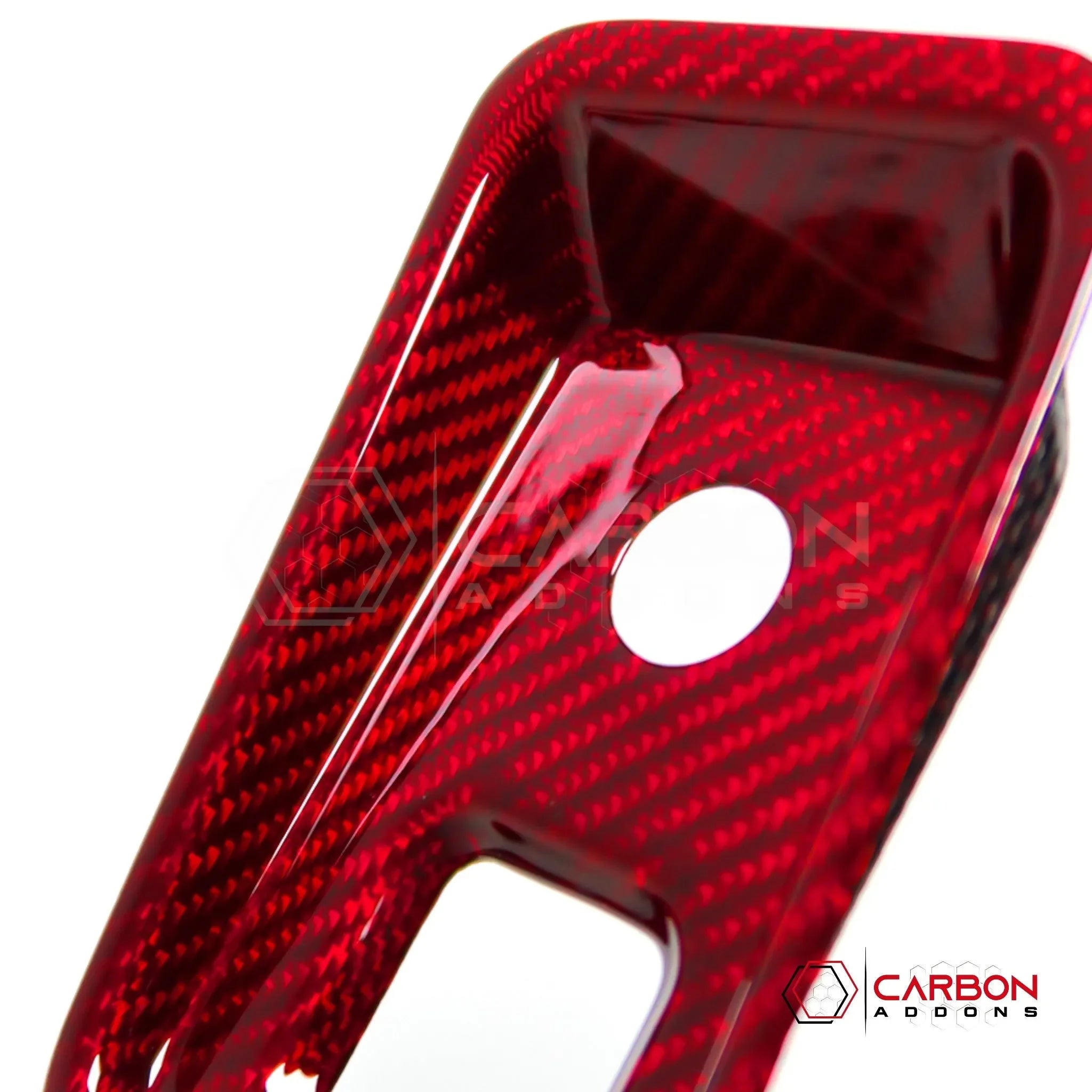 C8 Corvette Carbon Fiber Parking Brake / HUD Button Control Trim Cover (2020–2027)