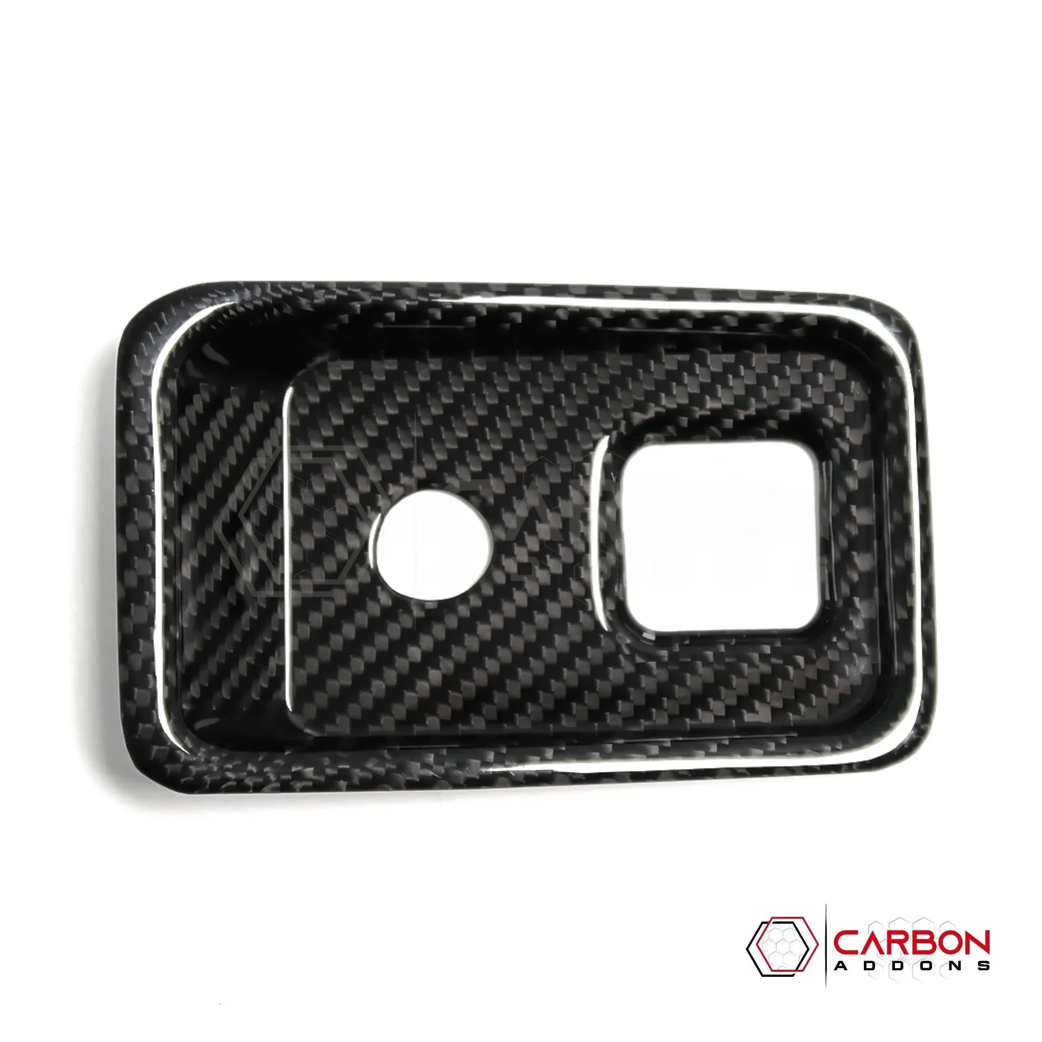 C8 Corvette Carbon Fiber Parking Brake / HUD Button Control Trim Cover (2020–2027)