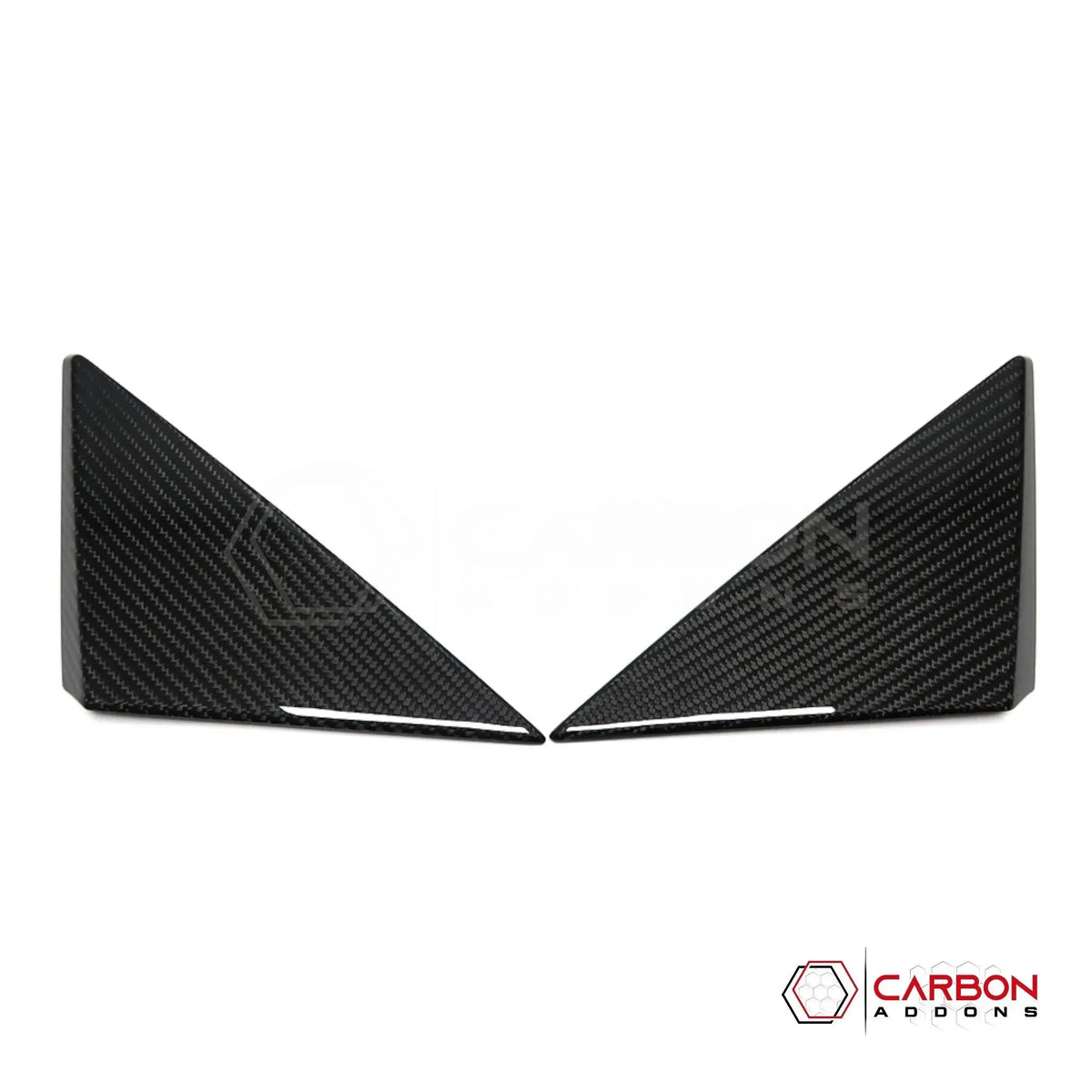 C8 Corvette 2020+ Real Carbon Fiber A-Pillar Exterior Trim Cover | 2020-2027