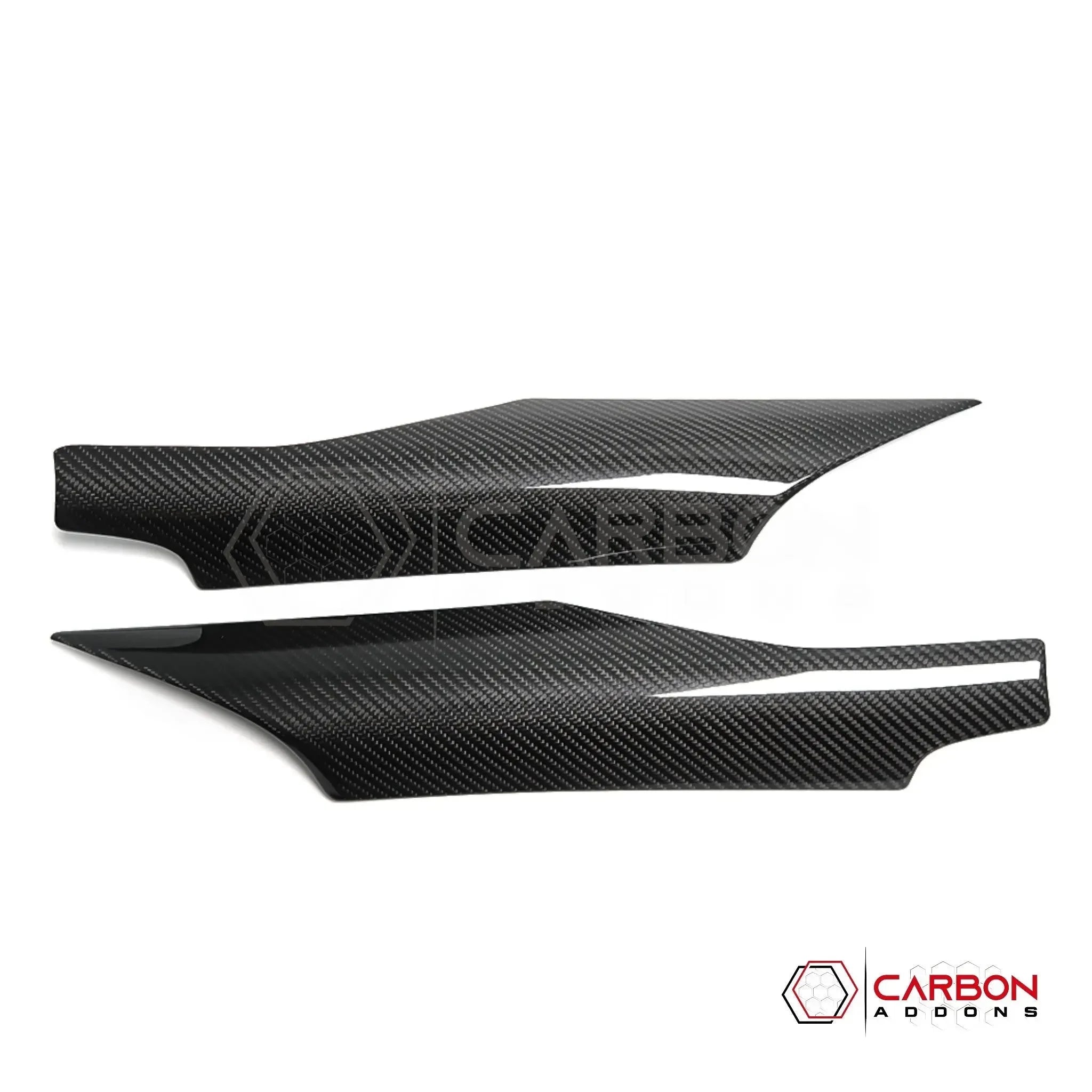 C8 Corvette Real Carbon Fiber Door Speaker Upper Trim Covers | Interior Upgrade (2020–2025)