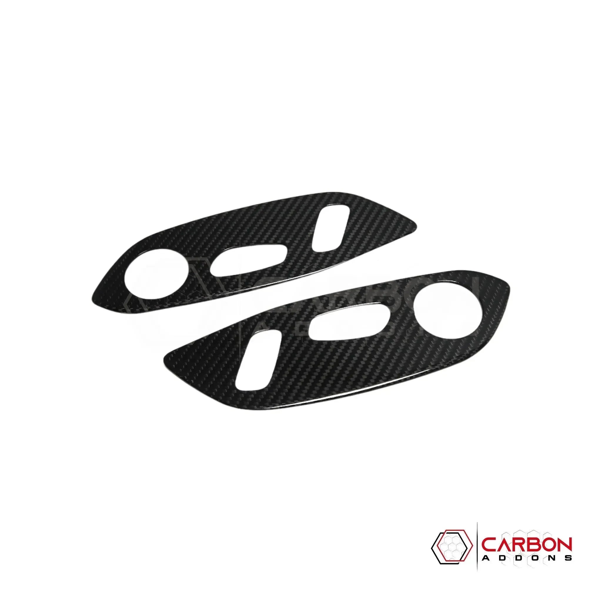 C8 Corvette Real Carbon Fiber Seat Control Adjuster Trim Covers | Interior Upgrade (2020–2027)