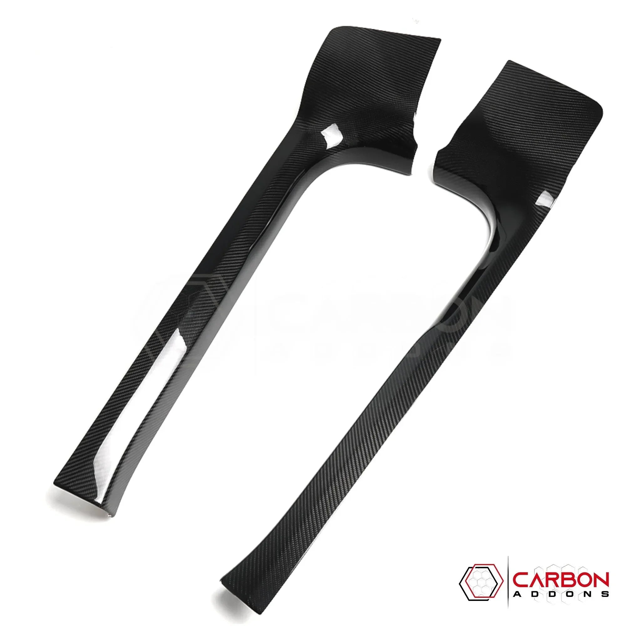 C8 Corvette Real Carbon Fiber Inner Door Sill Panel Covers | Interior Overlay (2020–2027)
