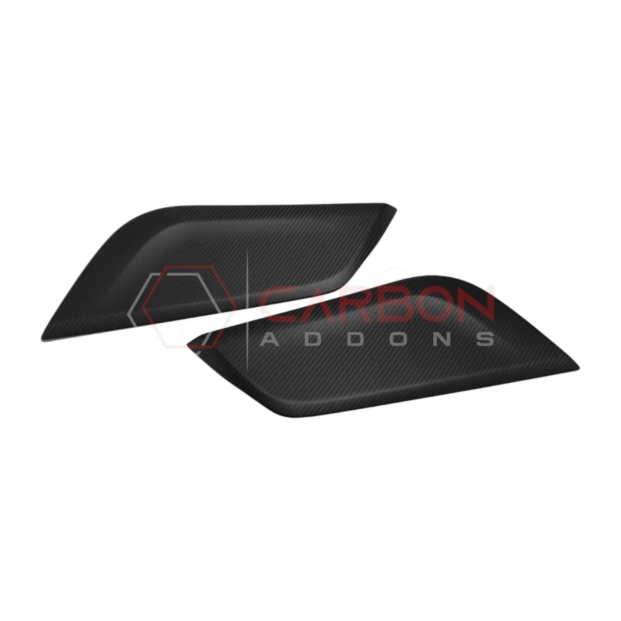 Real Carbon Fiber Center Console Side Trim Covers for 2024+ Ford Mustang