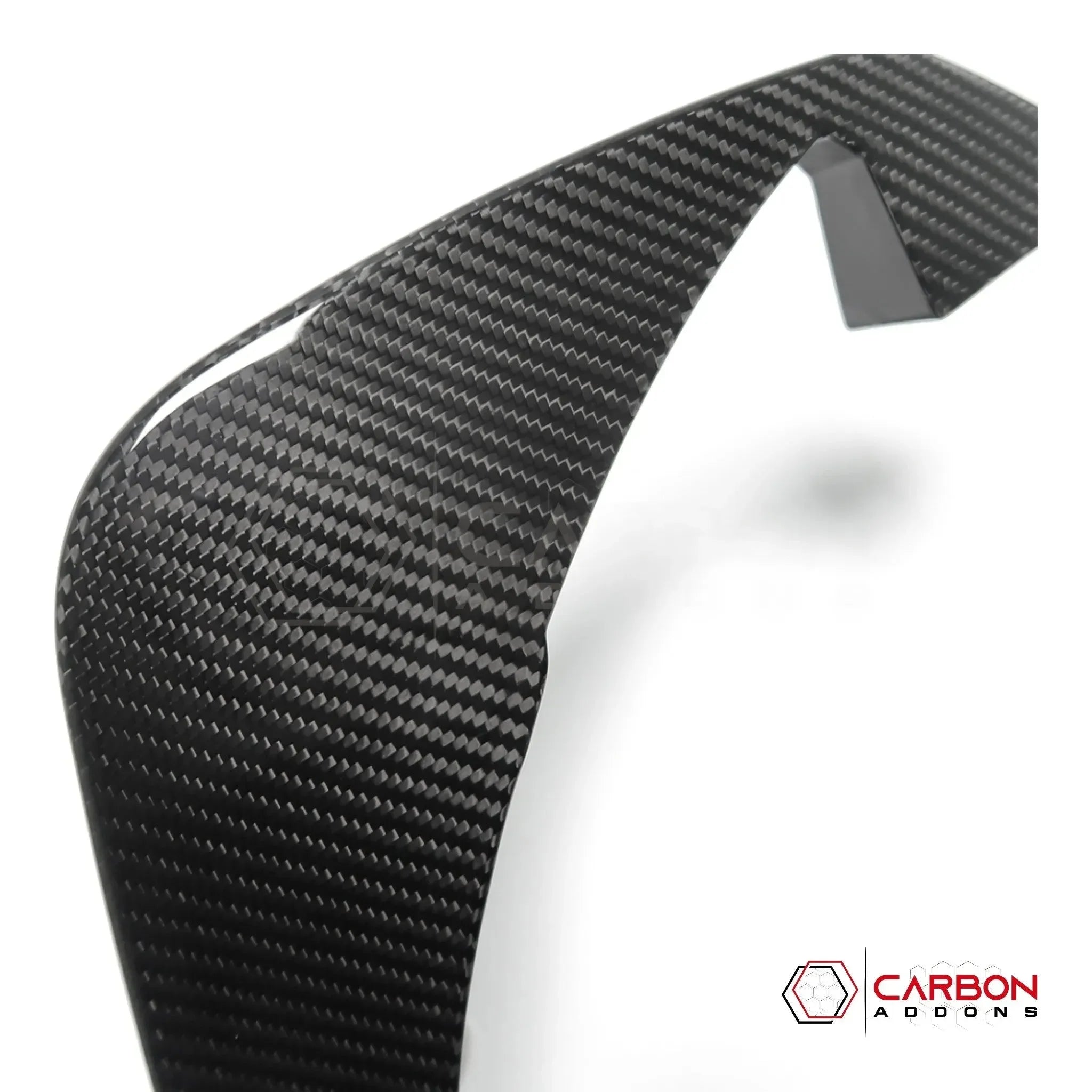 C8 Corvette Stingray Carbon Fiber Rear Diffuser Fins Add-On – Real Carbon Fiber Fin Accent Kit