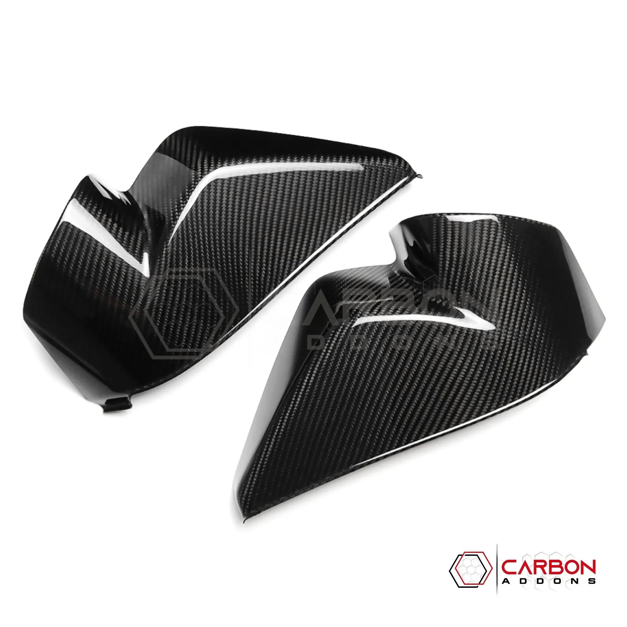 C8 Corvette Real Carbon Fiber Dashboard Door Sill Covers | Interior Overlay (2020–2027)
