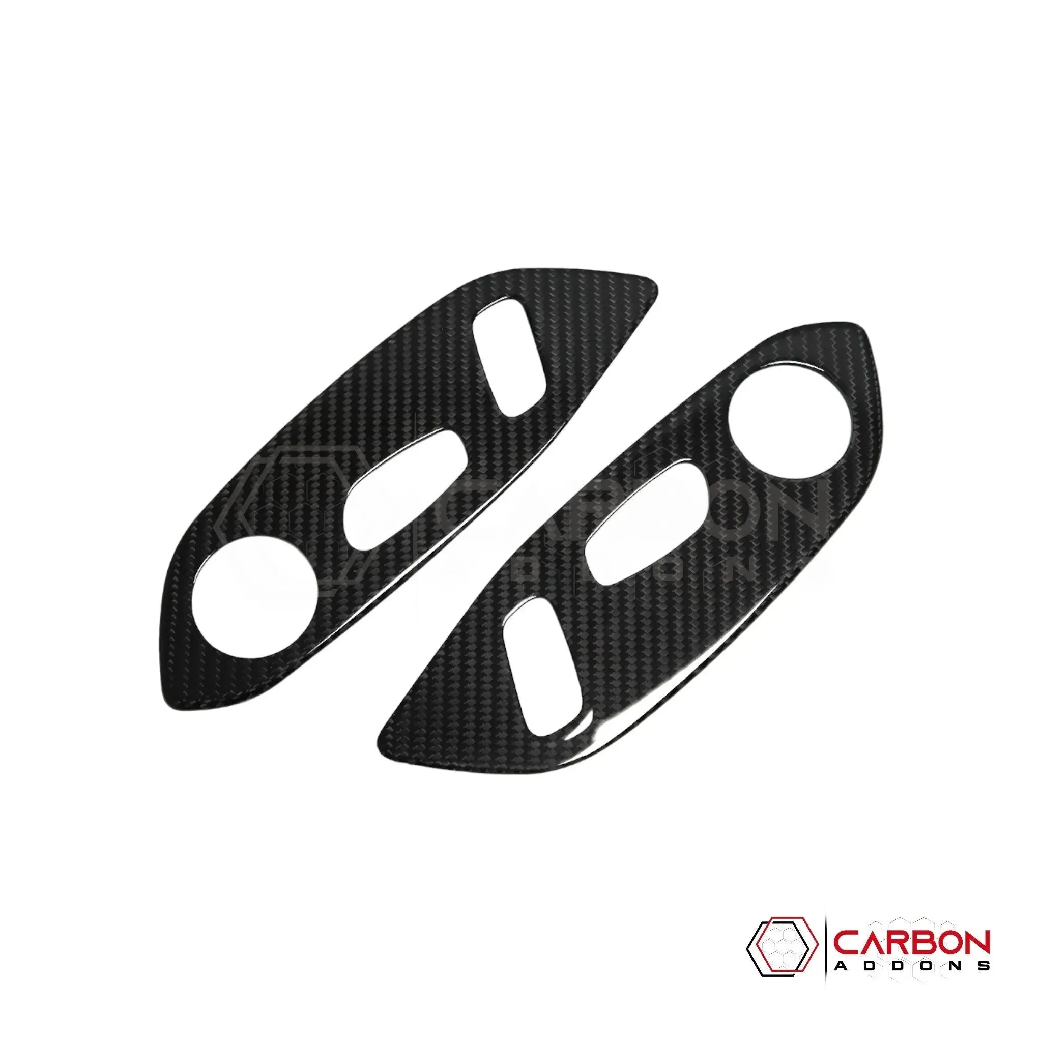C8 Corvette Real Carbon Fiber Seat Control Adjuster Trim Covers | Interior Upgrade (2020–2027)
