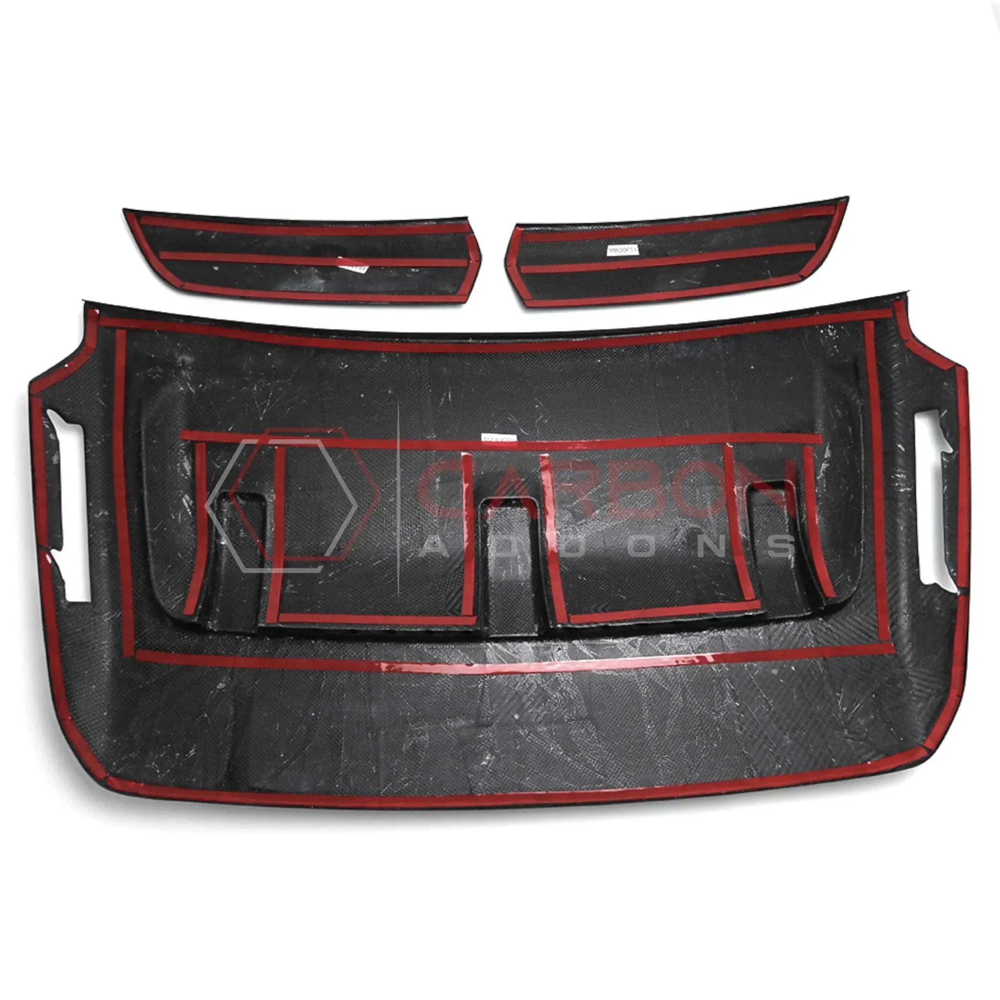 Real Carbon Fiber Hood Vent Cover for 2021+ Ford F150 Raptor (V6)