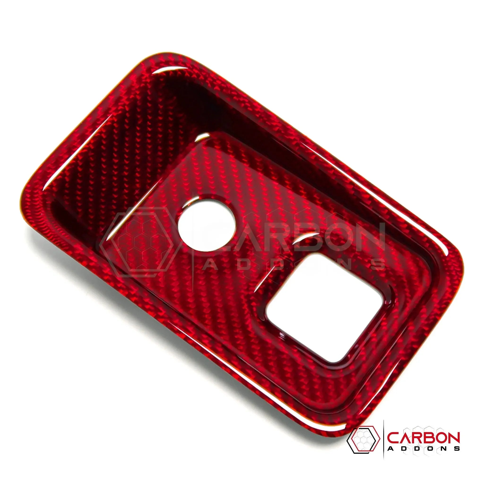 C8 Corvette Carbon Fiber Parking Brake / HUD Button Control Trim Cover (2020–2027)