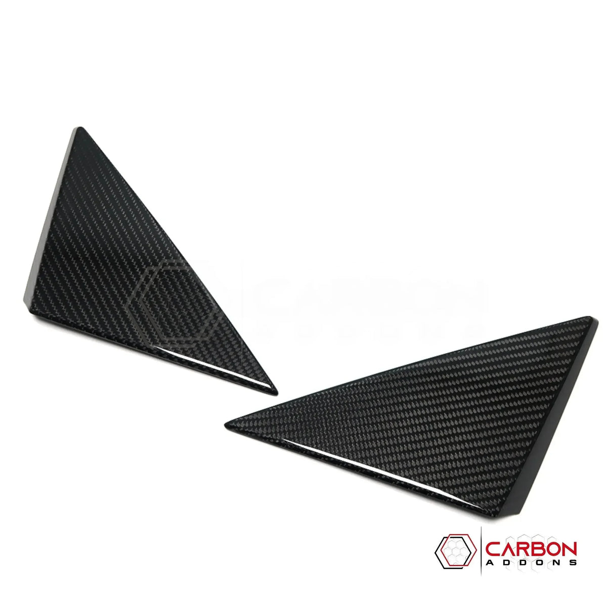 C8 Corvette 2020+ Real Carbon Fiber A-Pillar Exterior Trim Cover | 2020-2027