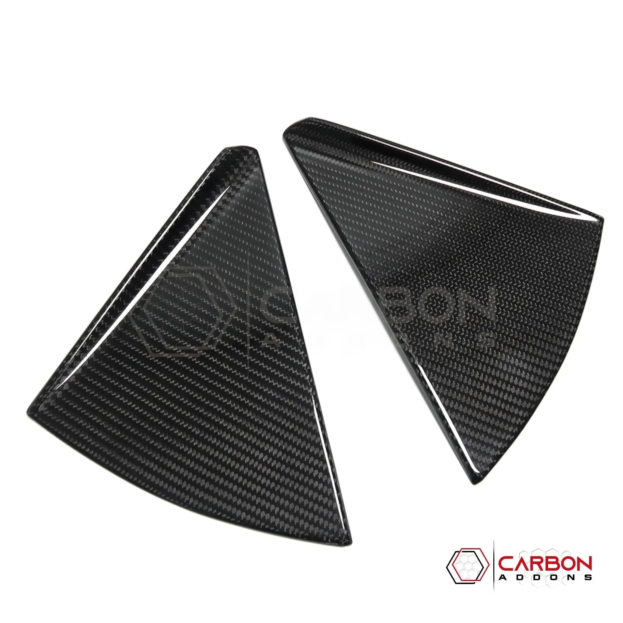 C8 Corvette Convertible Carbon Fiber B-Pillar Trim Covers | Exterior Upgrade (2020–2027)