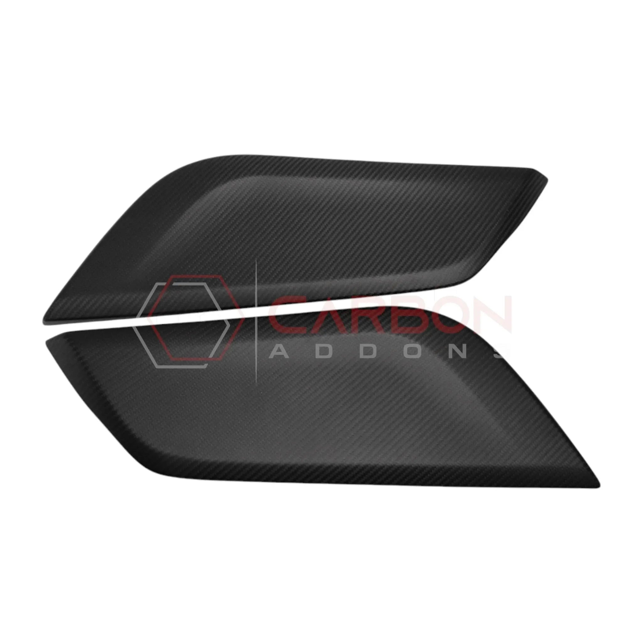 Real Carbon Fiber Center Console Side Trim Covers for 2024+ Ford Mustang