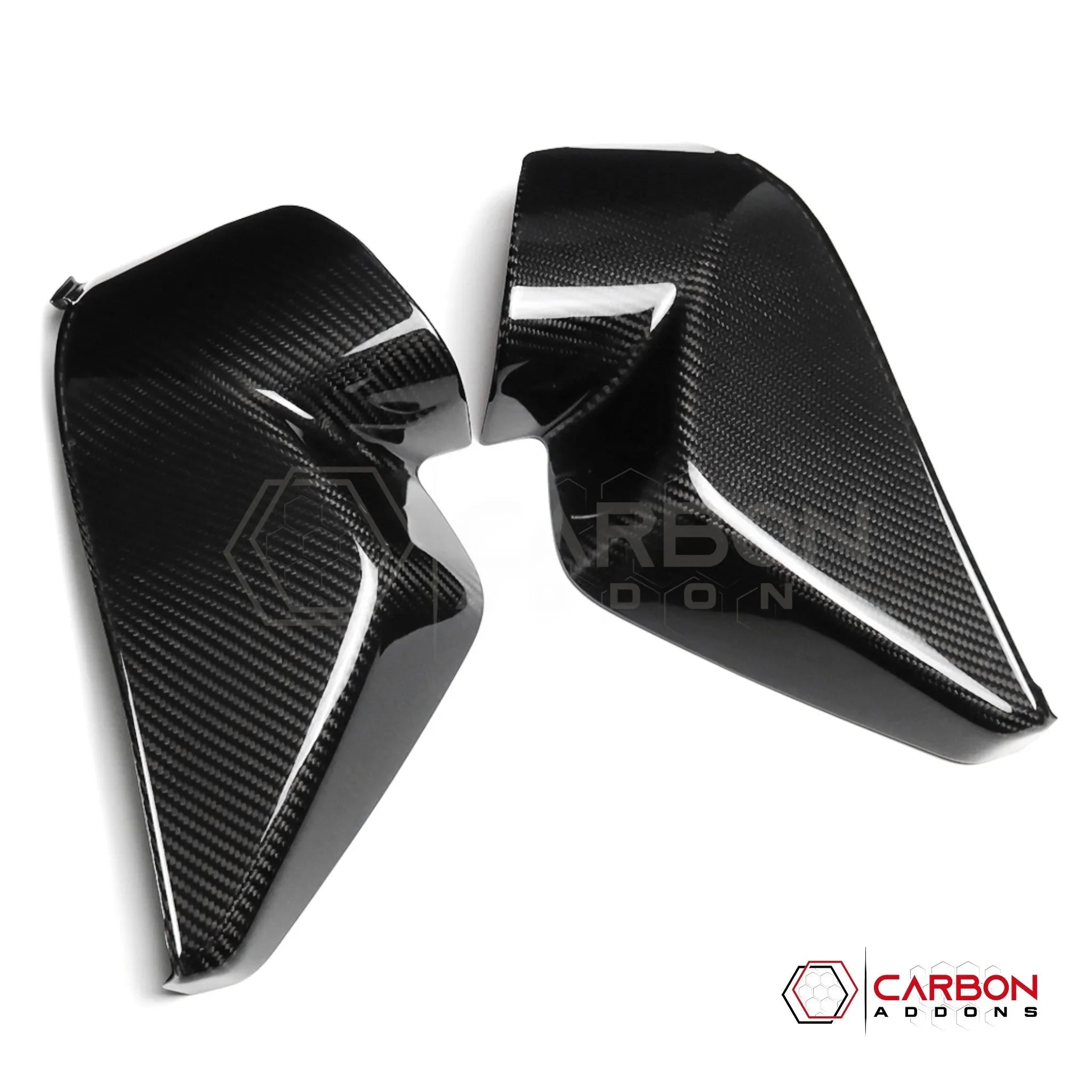 C8 Corvette Real Carbon Fiber Dashboard Door Sill Covers | Interior Overlay (2020–2027)