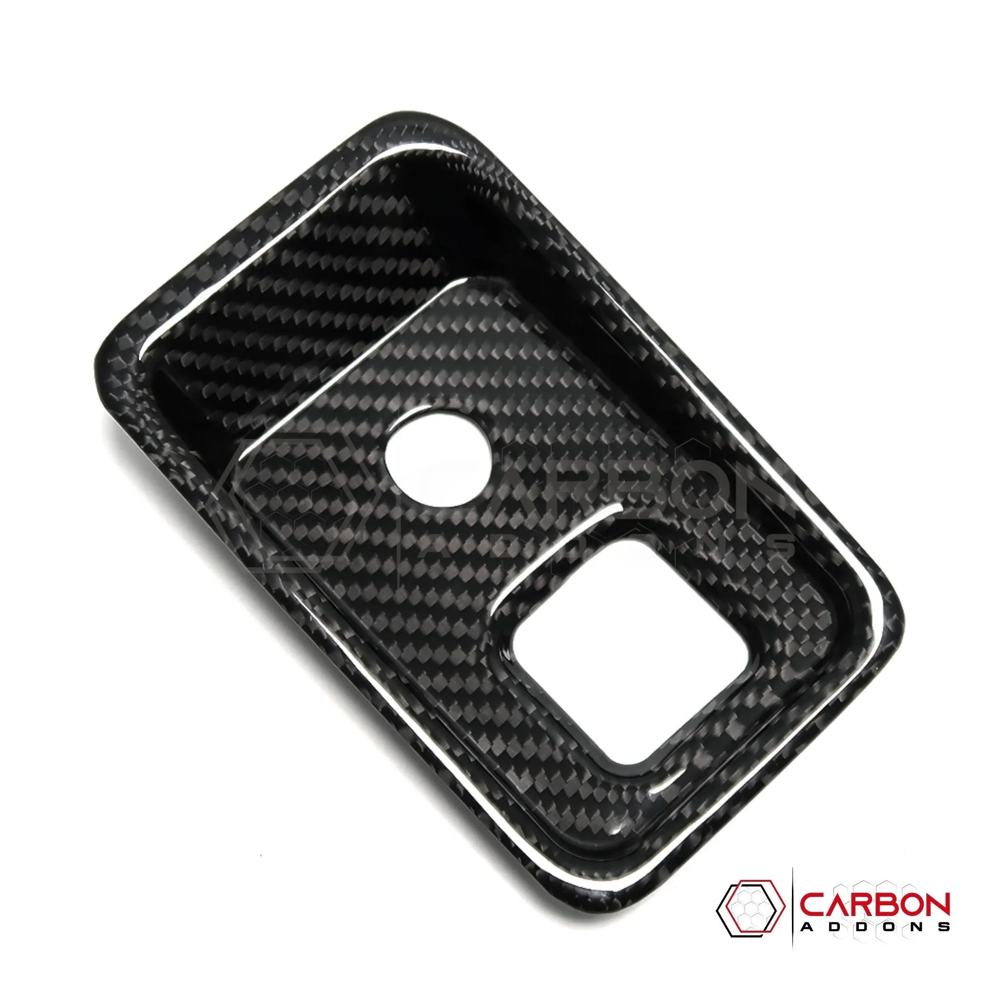 C8 Corvette Carbon Fiber Parking Brake / HUD Button Control Trim Cover (2020–2027)