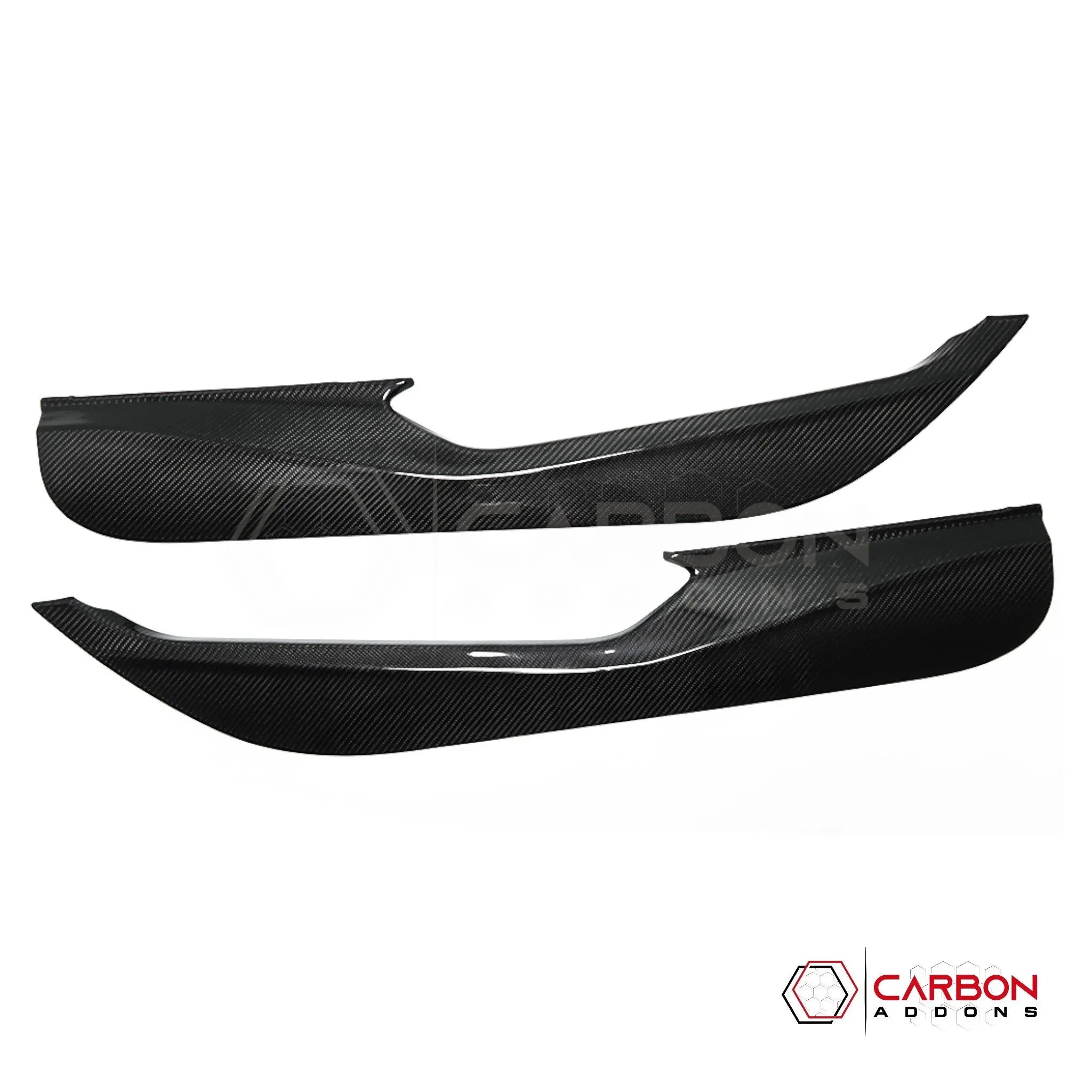 C8 Corvette Real Carbon Fiber Door Kick Panel Covers | Interior Overlay (2020–2026)