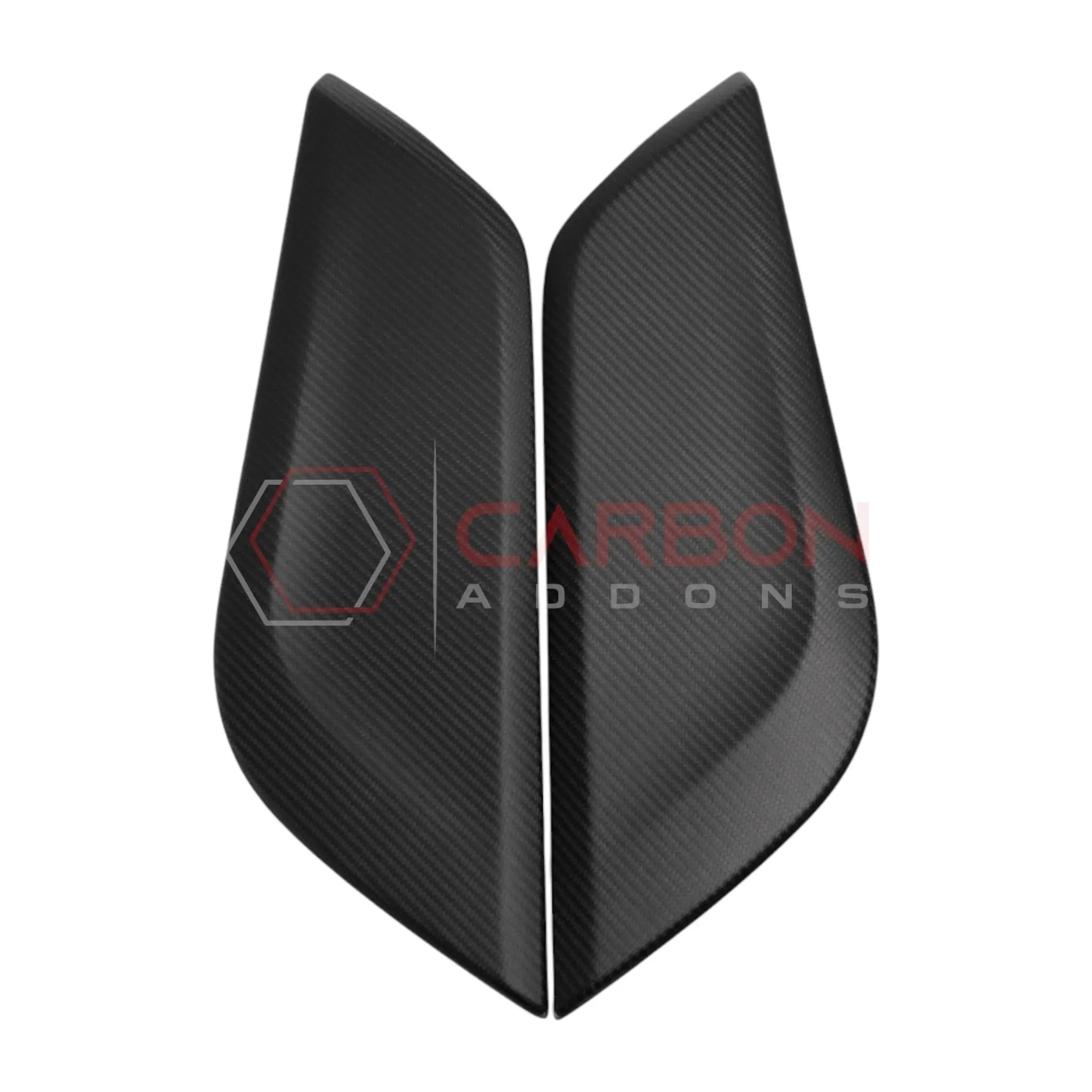 Real Carbon Fiber Center Console Side Trim Covers for 2024+ Ford Mustang
