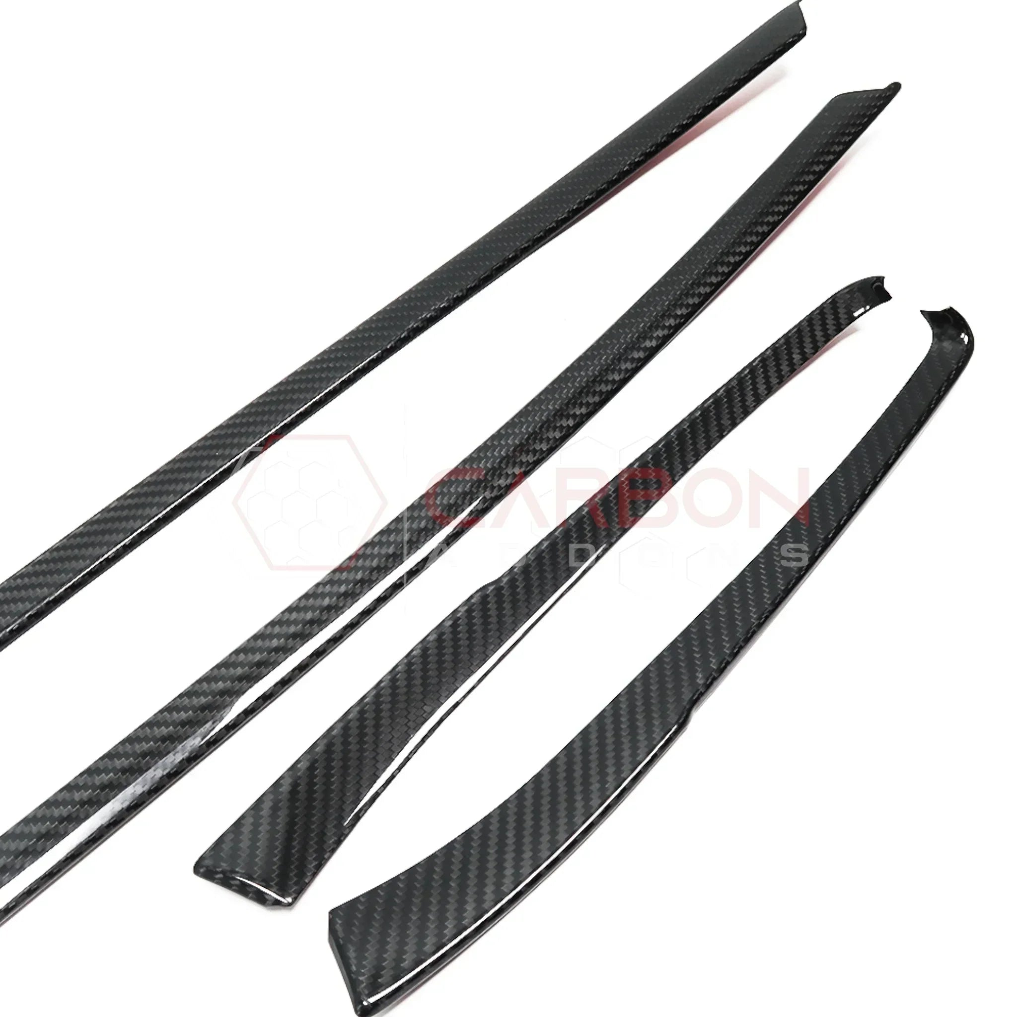 Carbon Fiber Side Window Sill Trim for Corvette C8 Stingray, Z51, Z06 (2020–2027) – Coupe or Convertible