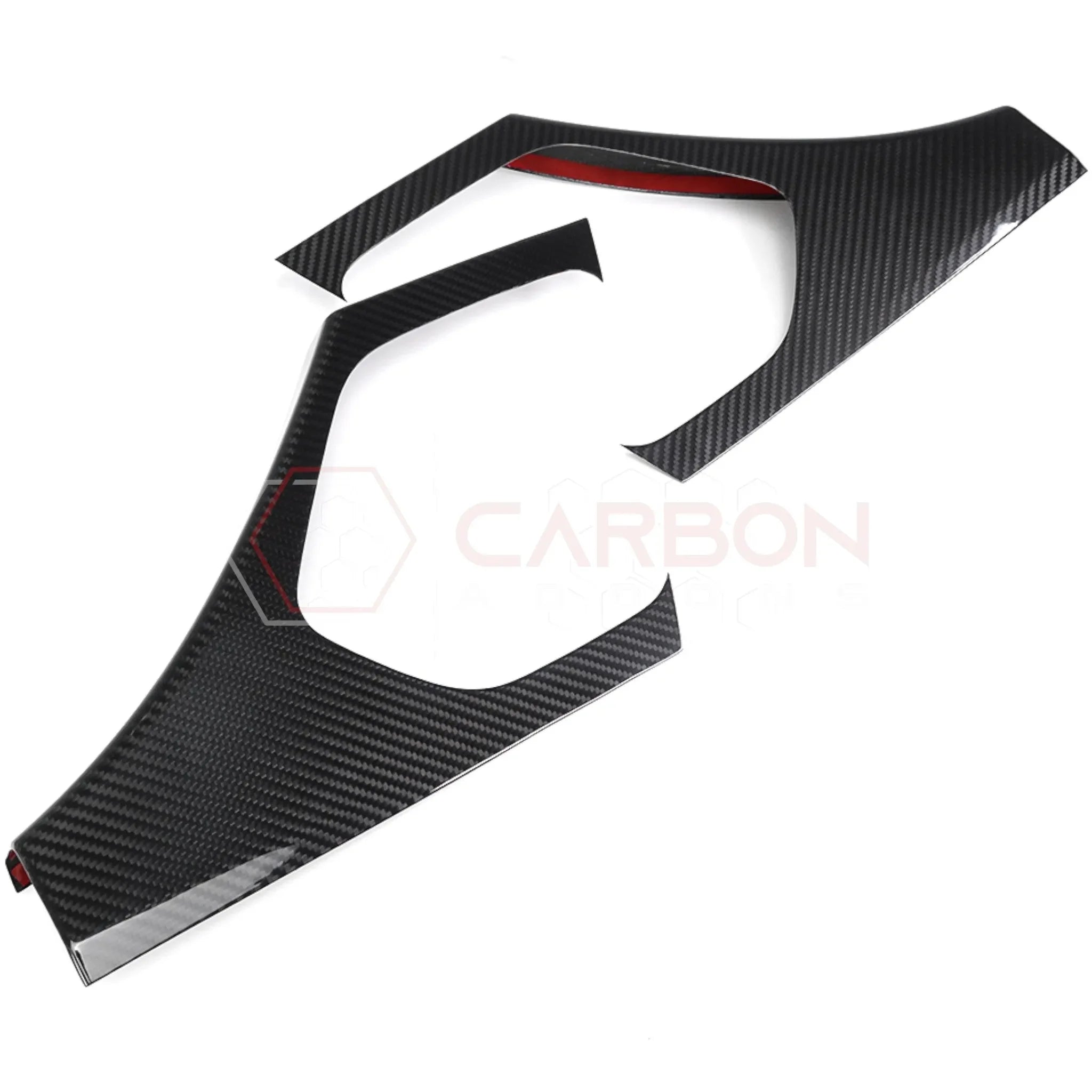 C8 Corvette Real Carbon Fiber Rear Door Sill Panel Covers | Interior Upgrade (2020-2027)