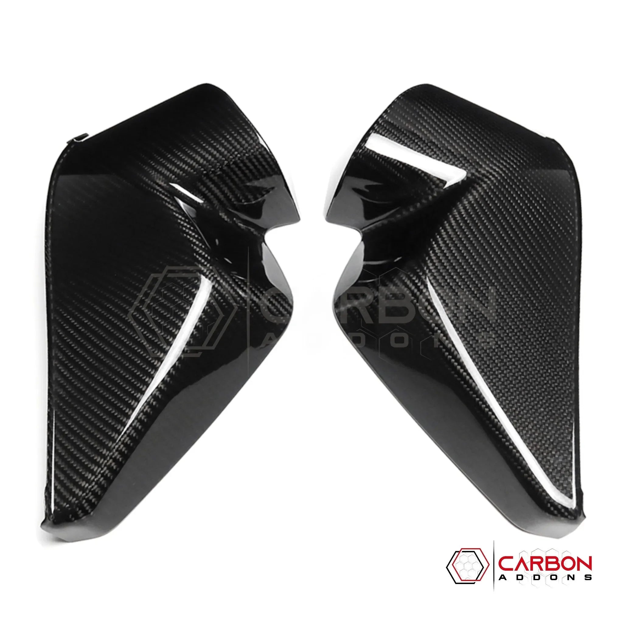 C8 Corvette Real Carbon Fiber Dashboard Door Sill Covers | Interior Overlay (2020–2027)