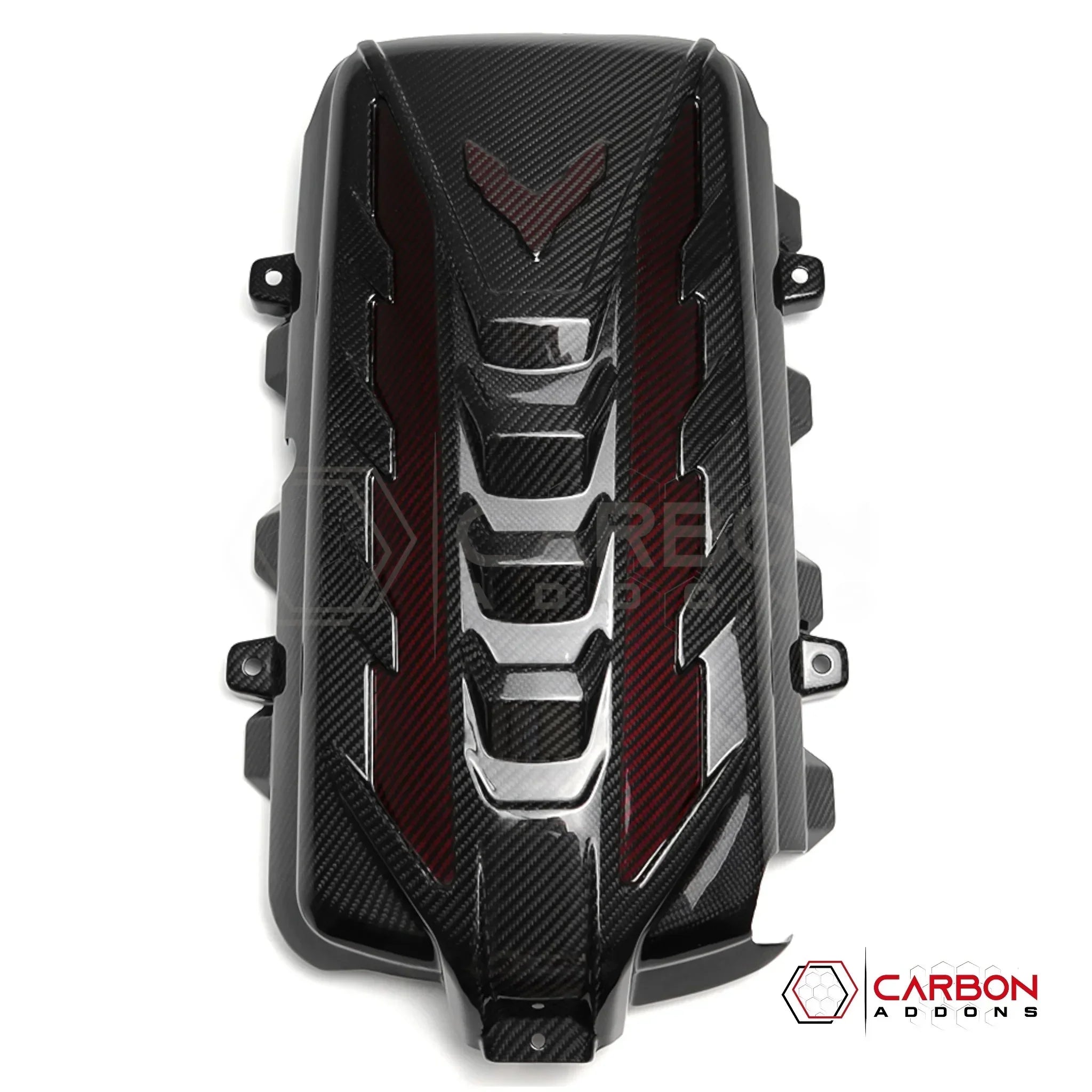 C8 Corvette Stingray Carbon Fiber Engine Cover | Direct OEM Replacement (2020–2027)