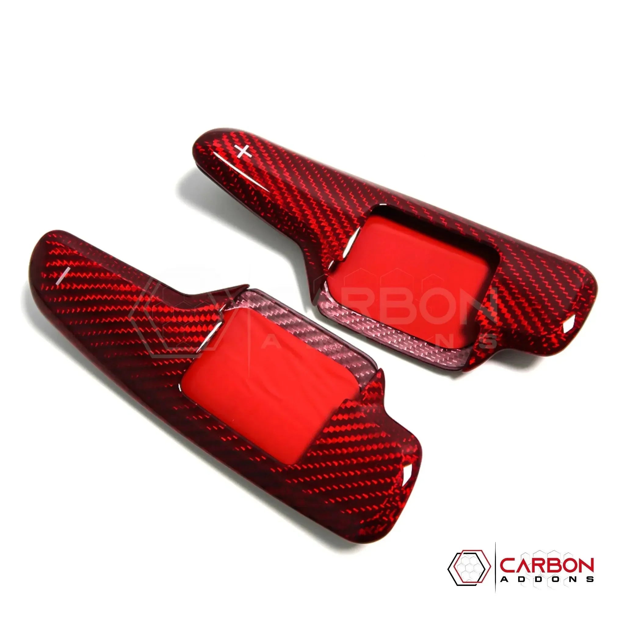 C8 Corvette Real Carbon Fiber Paddle Shifter Covers | Interior Upgrade (2020–2027)