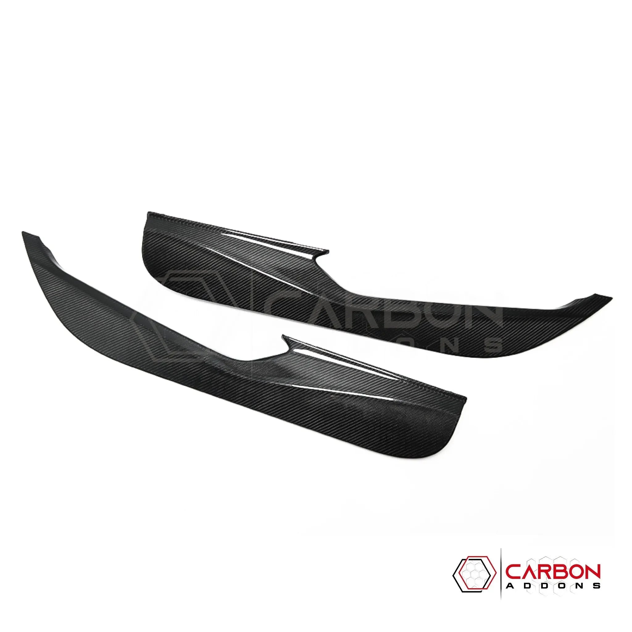 C8 Corvette Real Carbon Fiber Door Kick Panel Covers | Interior Overlay (2020–2027)