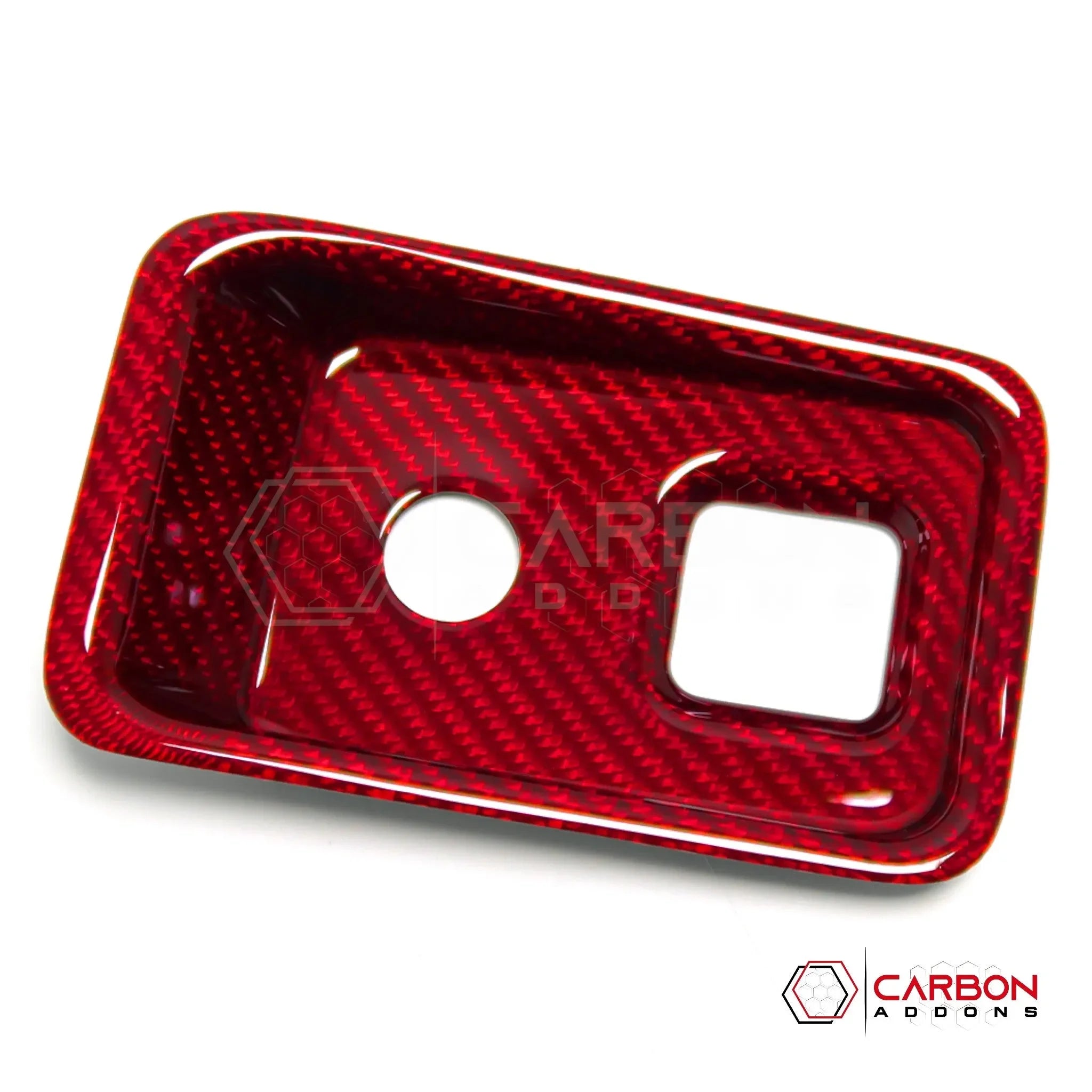 C8 Corvette Carbon Fiber Parking Brake / HUD Button Control Trim Cover (2020–2027)