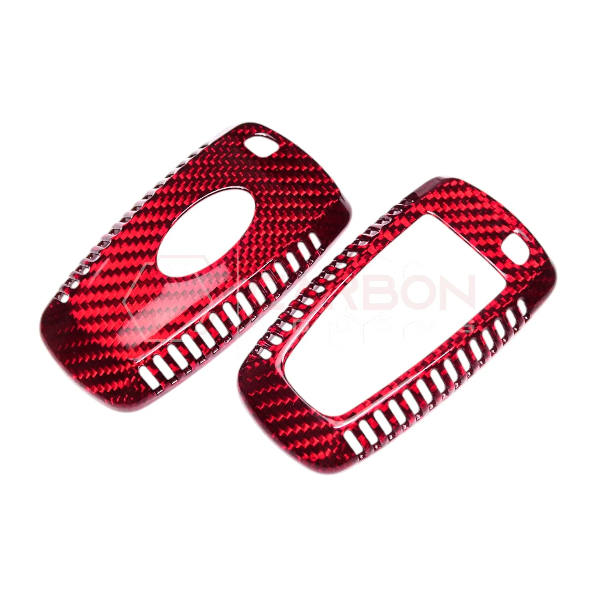 Real Carbon Fiber Key Fob Cover for 2018-2023 Mustang & 2017+ F-150 / Raptor